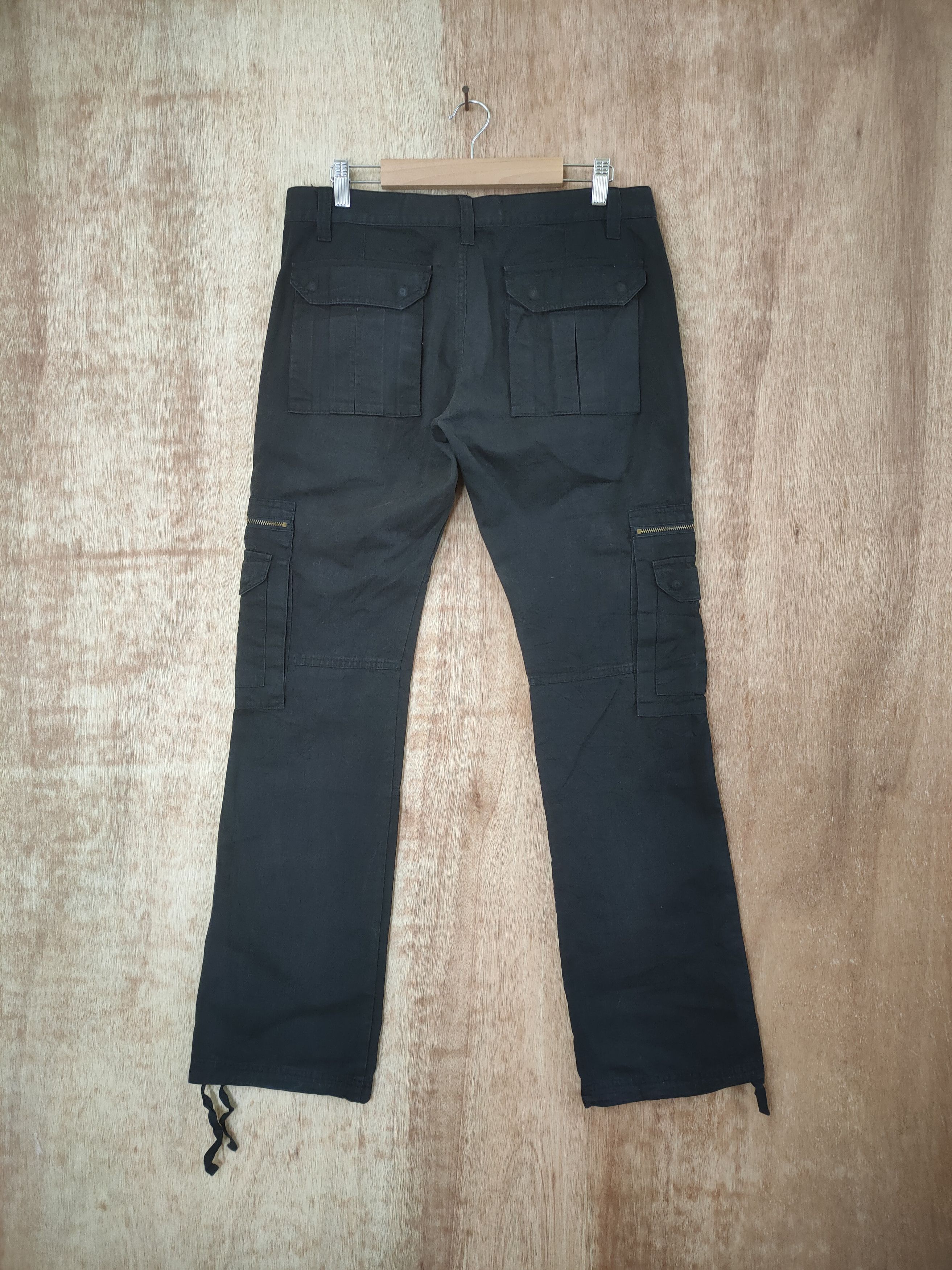 Takeo Kikuchi VINTAGE BLACK TAKEO KIKUCHI CARGO PANTS Size US 32 / EU 48 - 8 Thumbnail