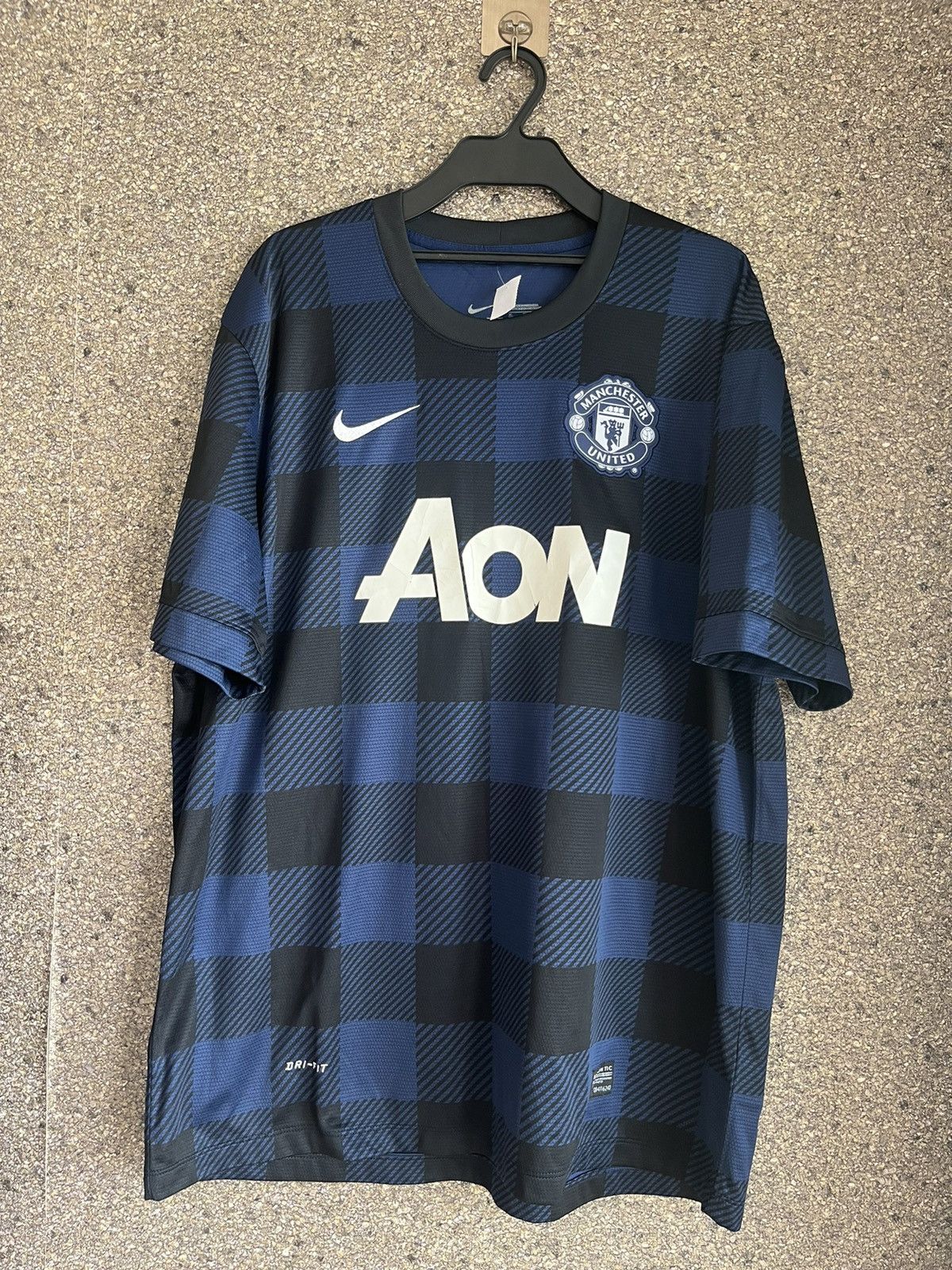 image of Made In USA x Vintage Manchester United Ft71 in Black/Blue, Men's (Size XL)