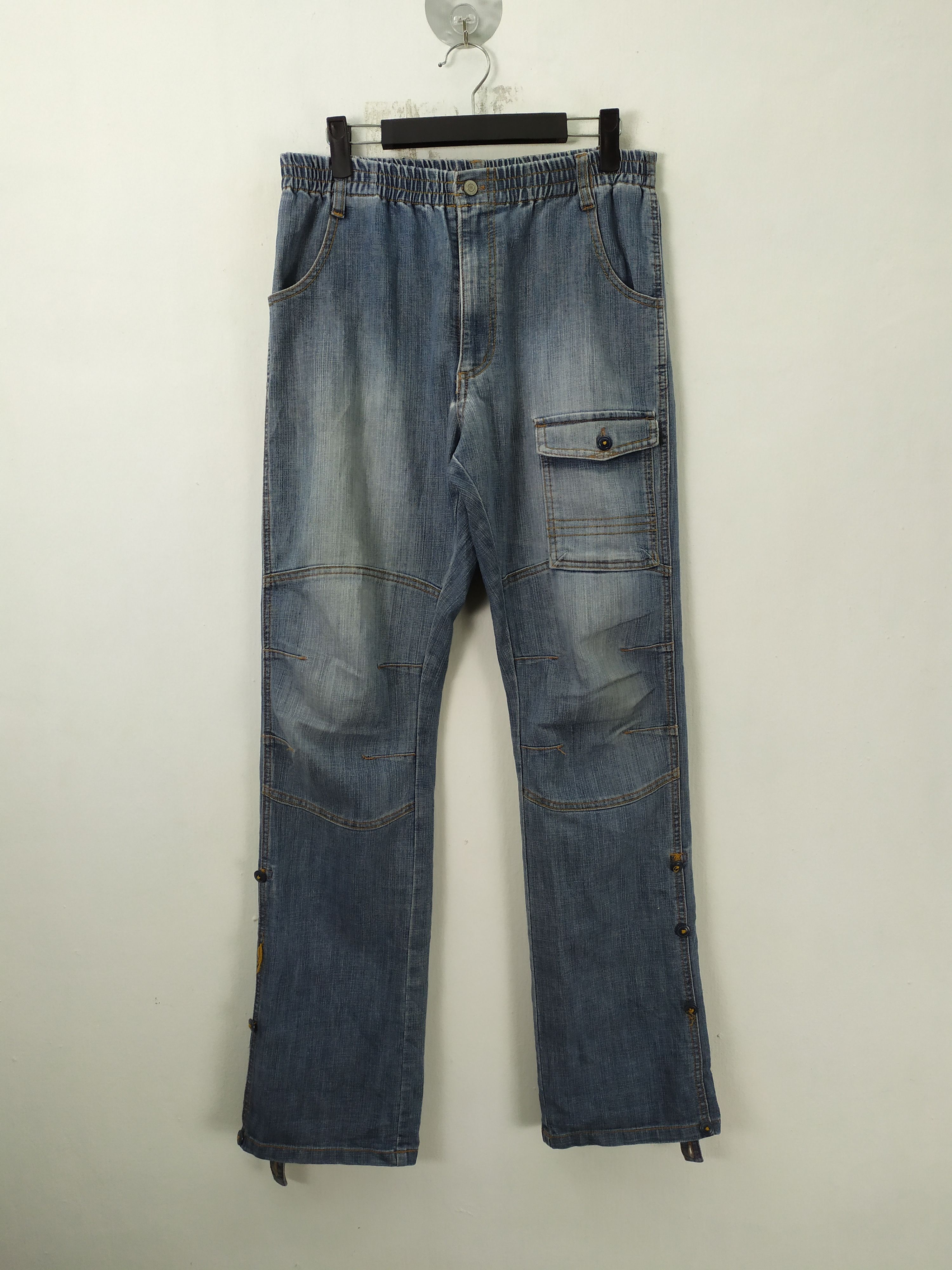 Japanese Brand JAPANESE BRAND JEAN CARGO PANTS MULTIPOCKET TACTICAL Size US 30 / EU 46 - 1 Thumbnail