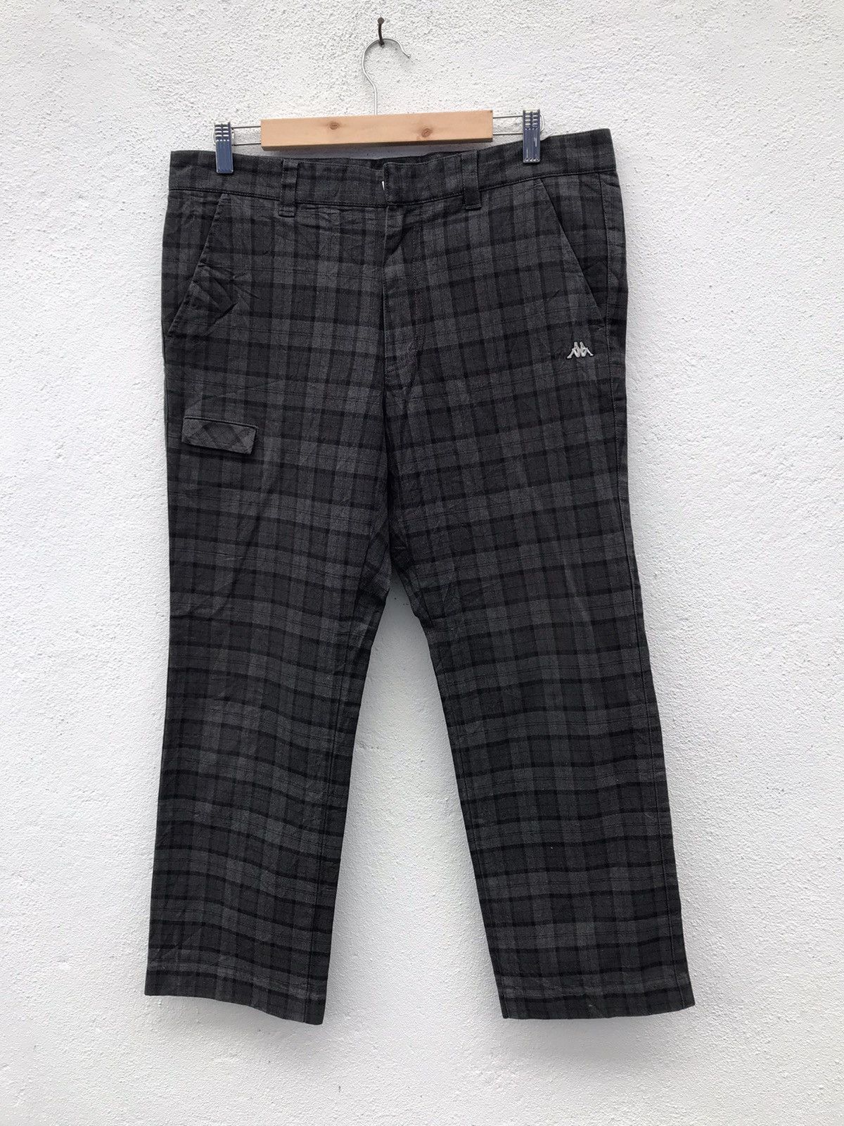Kappa Kappa Checked Plaid Side Pocket Pants Size US 34 / EU 50 - 1 Thumbnail