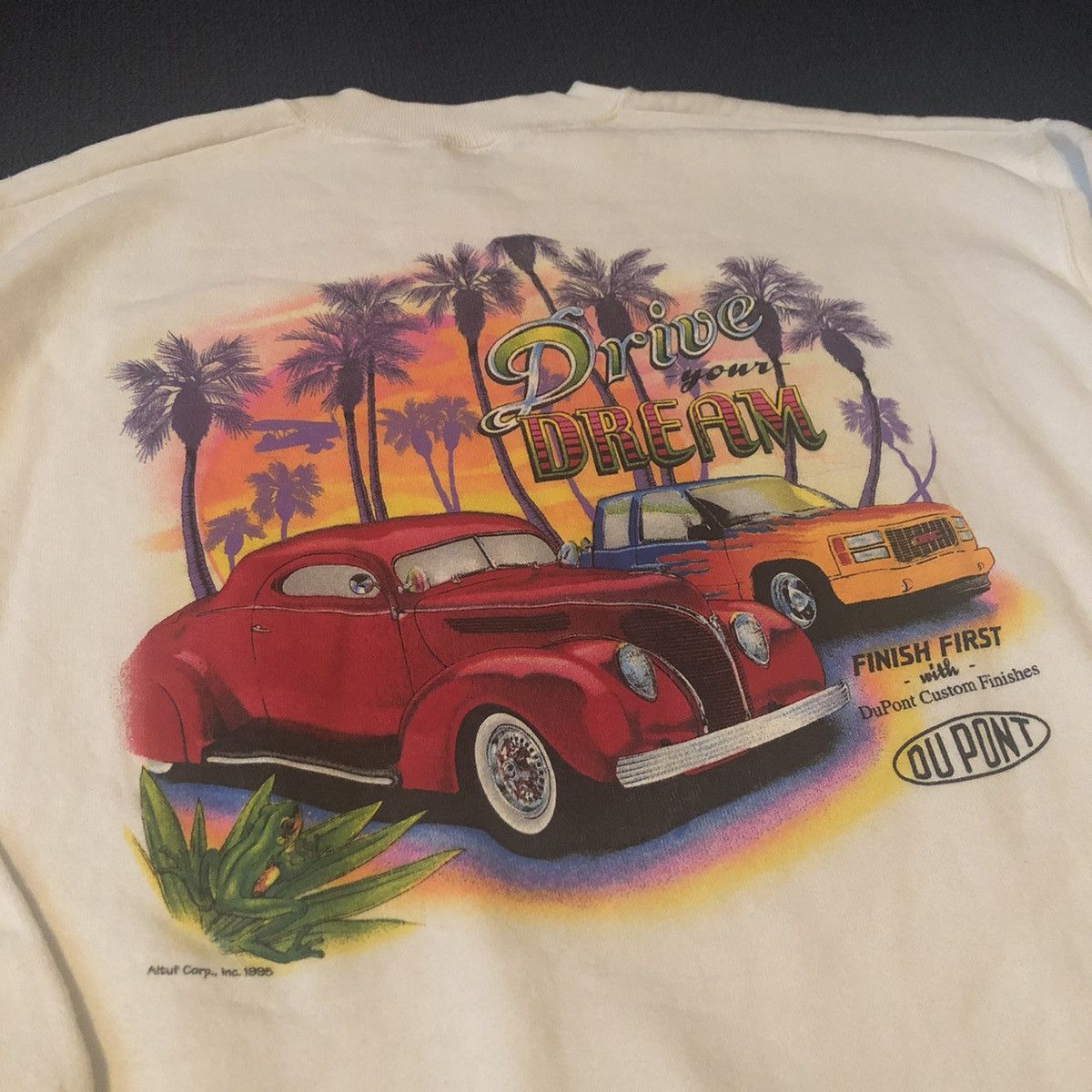 DuPont Vintage 1995 DuPont Drive Your Dream Graphic Logo Crewneck Size US L / EU 52-54 / 3 - 2 Thumbnail