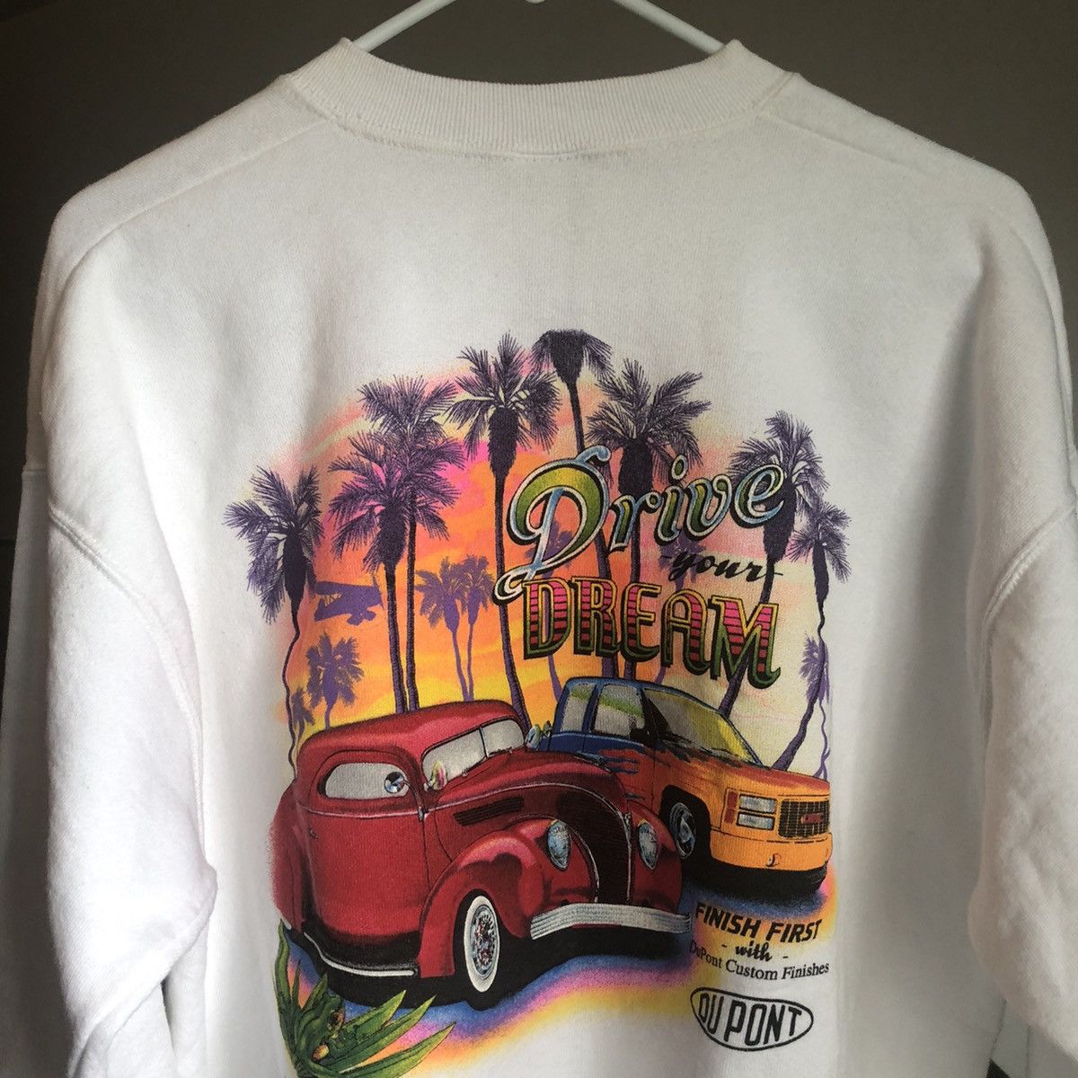 DuPont Vintage 1995 DuPont Drive Your Dream Graphic Logo Crewneck Size US L / EU 52-54 / 3 - 1 Thumbnail