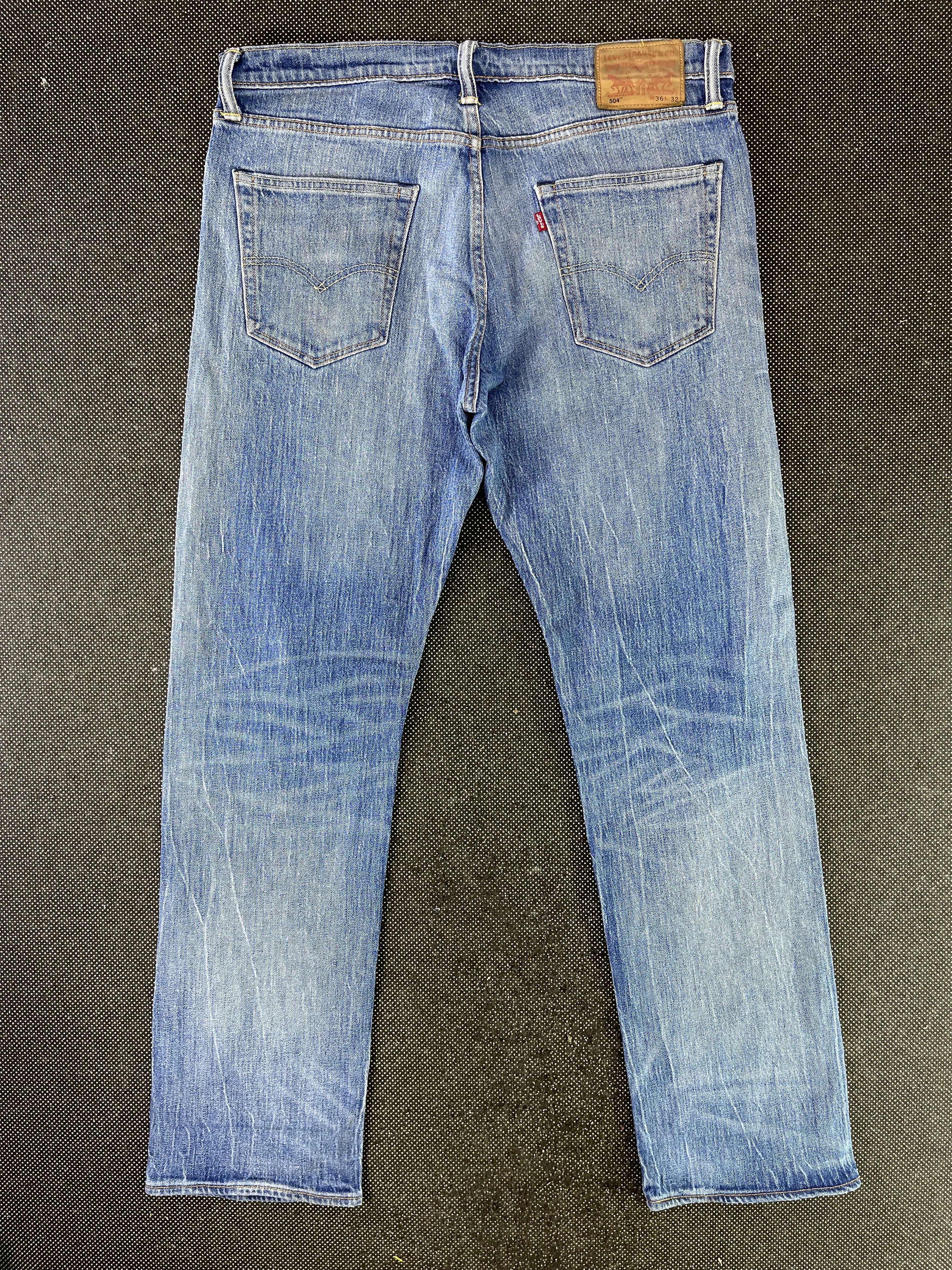 Levi's × Vintage Vintage Levis 504 Faded Jeans - J248 Size US 37 - 2 Thumbnail