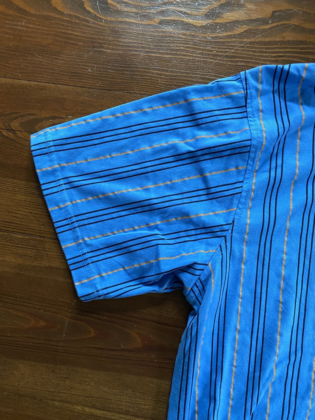 Haband Vintage 90’s Casual Joe Pinstripe Banded Bottom Polo Size US L / EU 52-54 / 3 - 4 Thumbnail