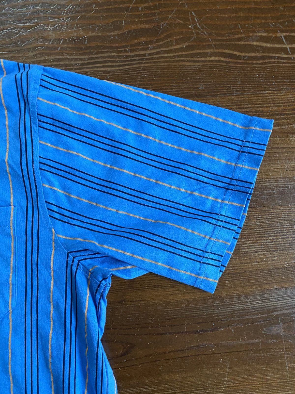 Haband Vintage 90’s Casual Joe Pinstripe Banded Bottom Polo Size US L / EU 52-54 / 3 - 3 Thumbnail