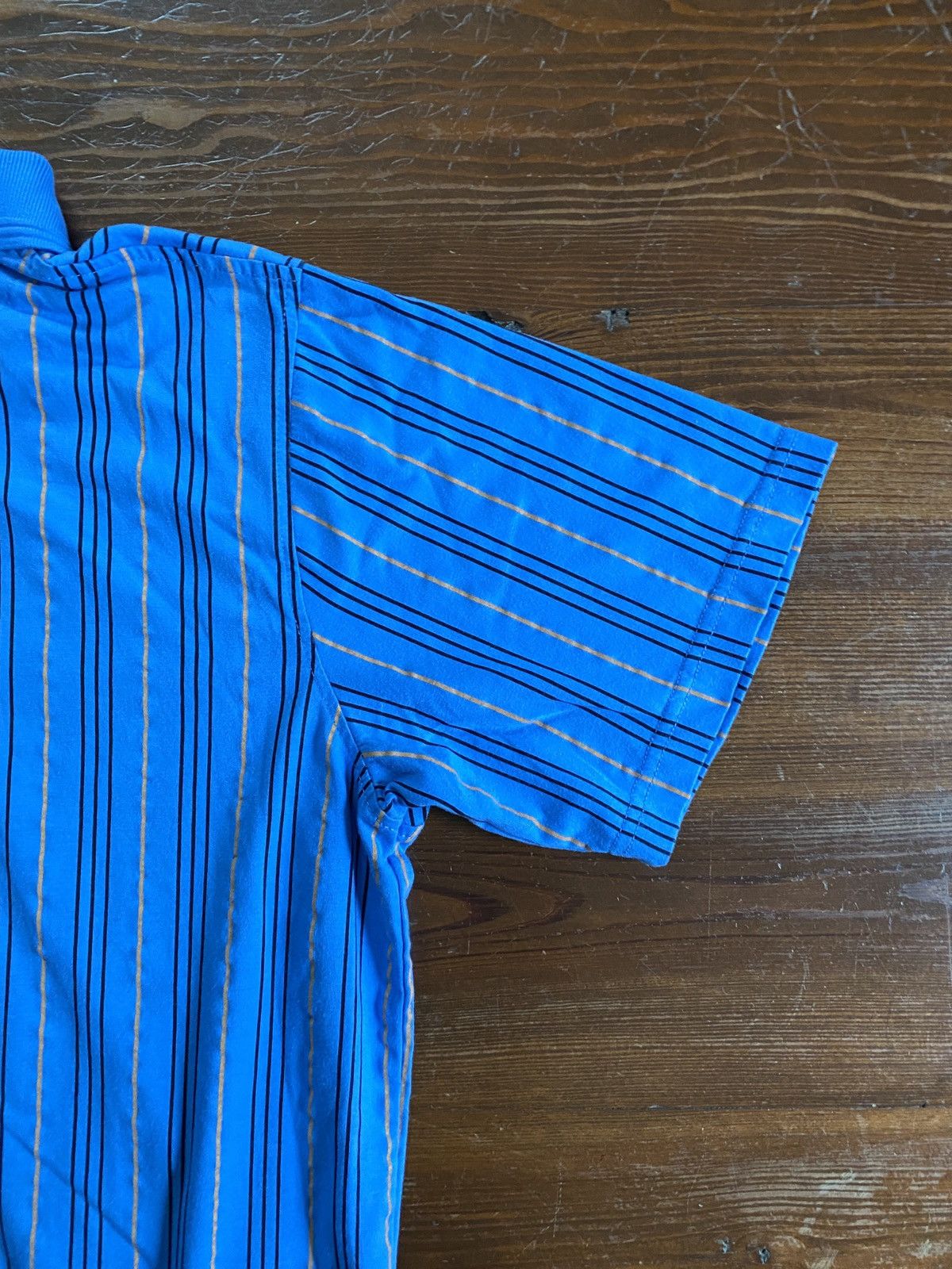 Haband Vintage 90’s Casual Joe Pinstripe Banded Bottom Polo Size US L / EU 52-54 / 3 - 10 Thumbnail