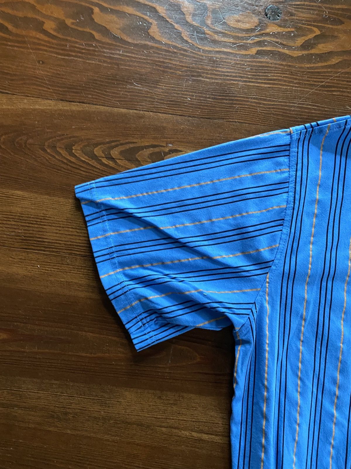 Haband Vintage 90’s Casual Joe Pinstripe Banded Bottom Polo Size US L / EU 52-54 / 3 - 11 Thumbnail