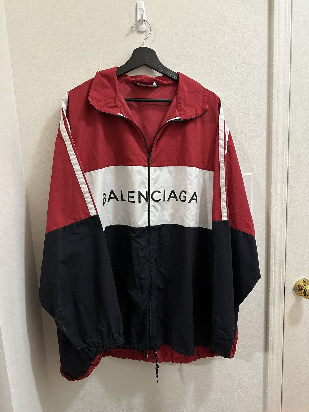 Balenciaga track jacket red hotsell