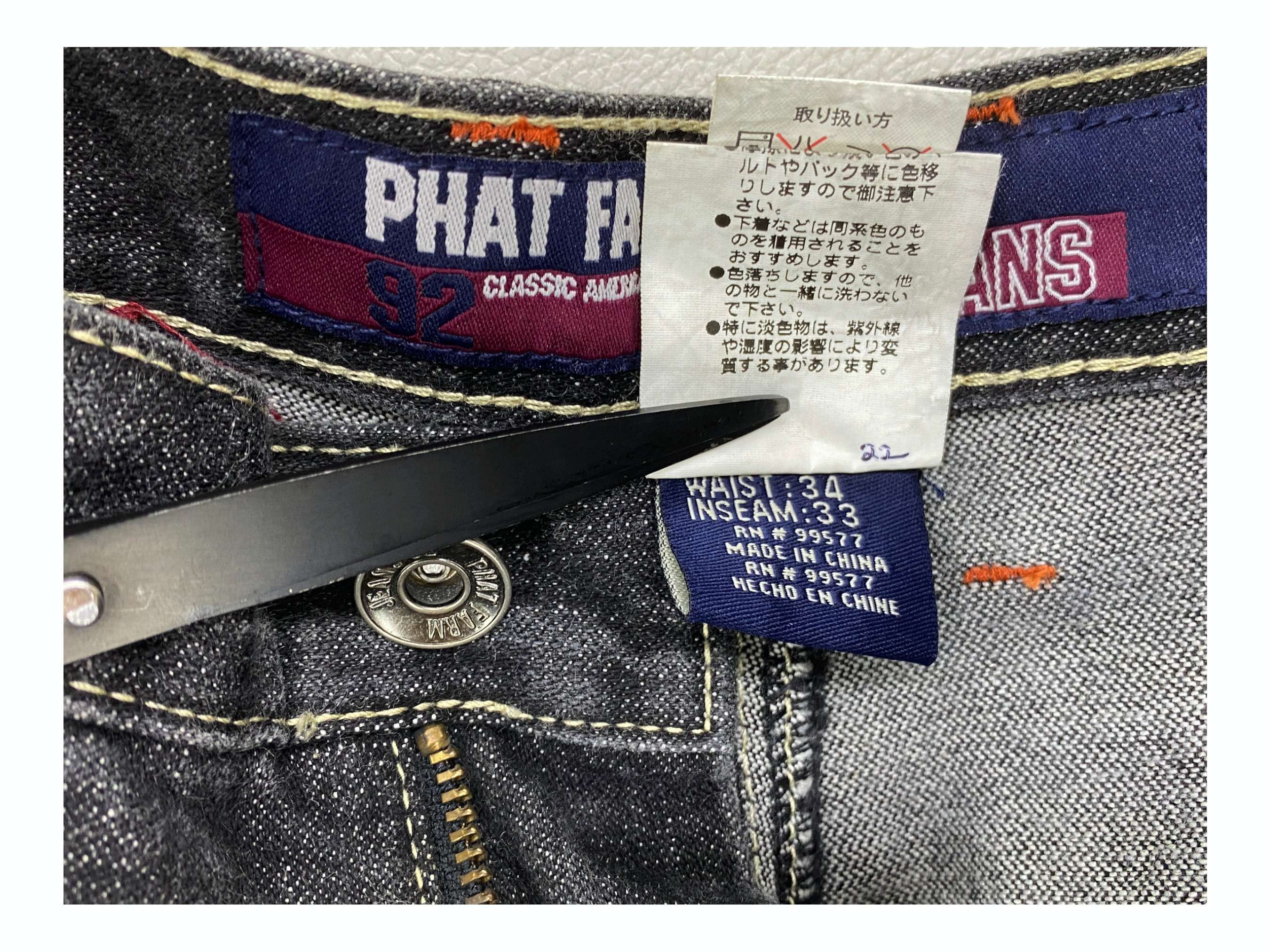 Phat Farm Phat Farm Baggy Jeans Hip Hop Skateboards Jeans Pants Size US 33 - 11 Thumbnail