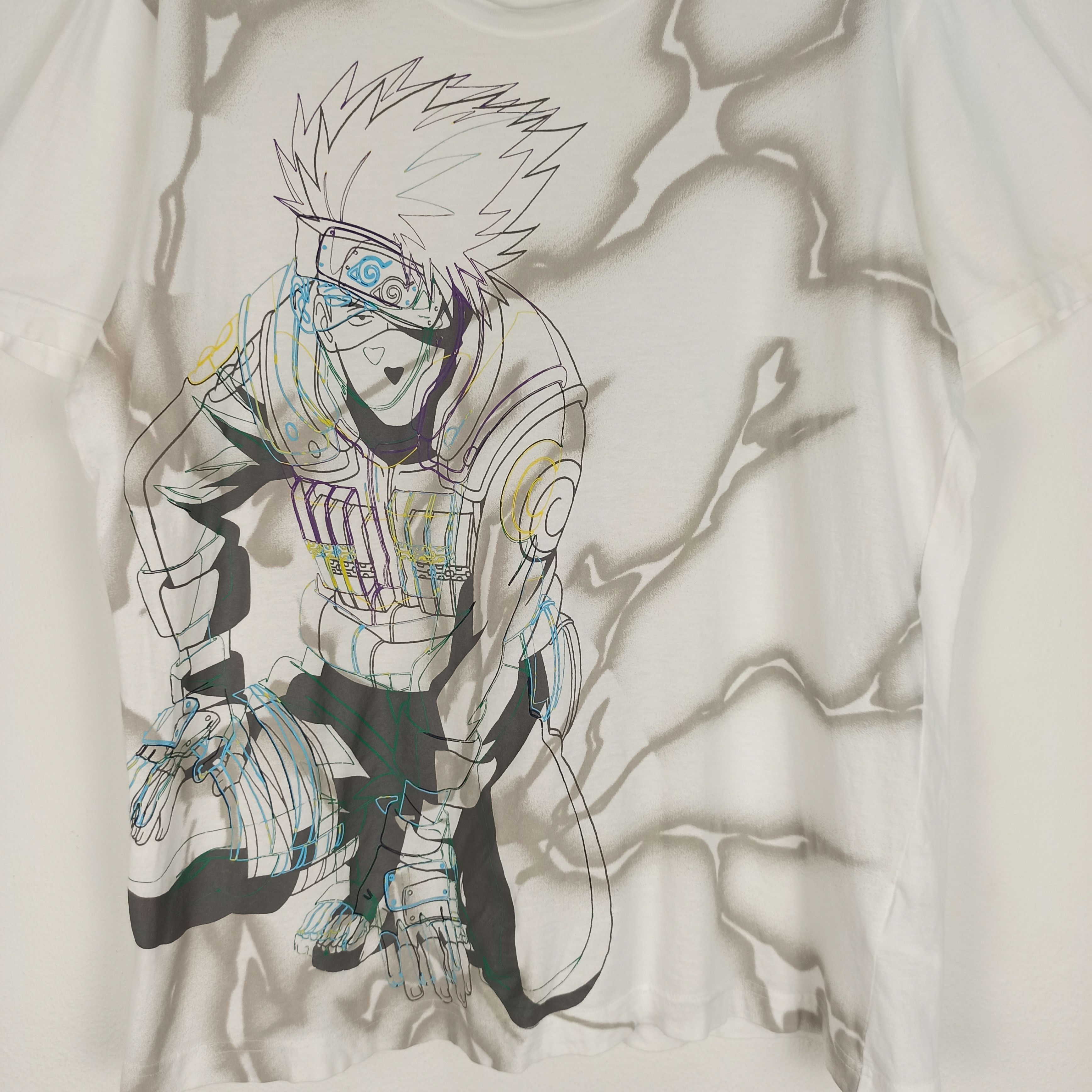 Anime 🔥Rare🔥 Anime Naruto Shippuden Character Kakashi Tshirt Size US XL / EU 56 / 4 - 3 Thumbnail