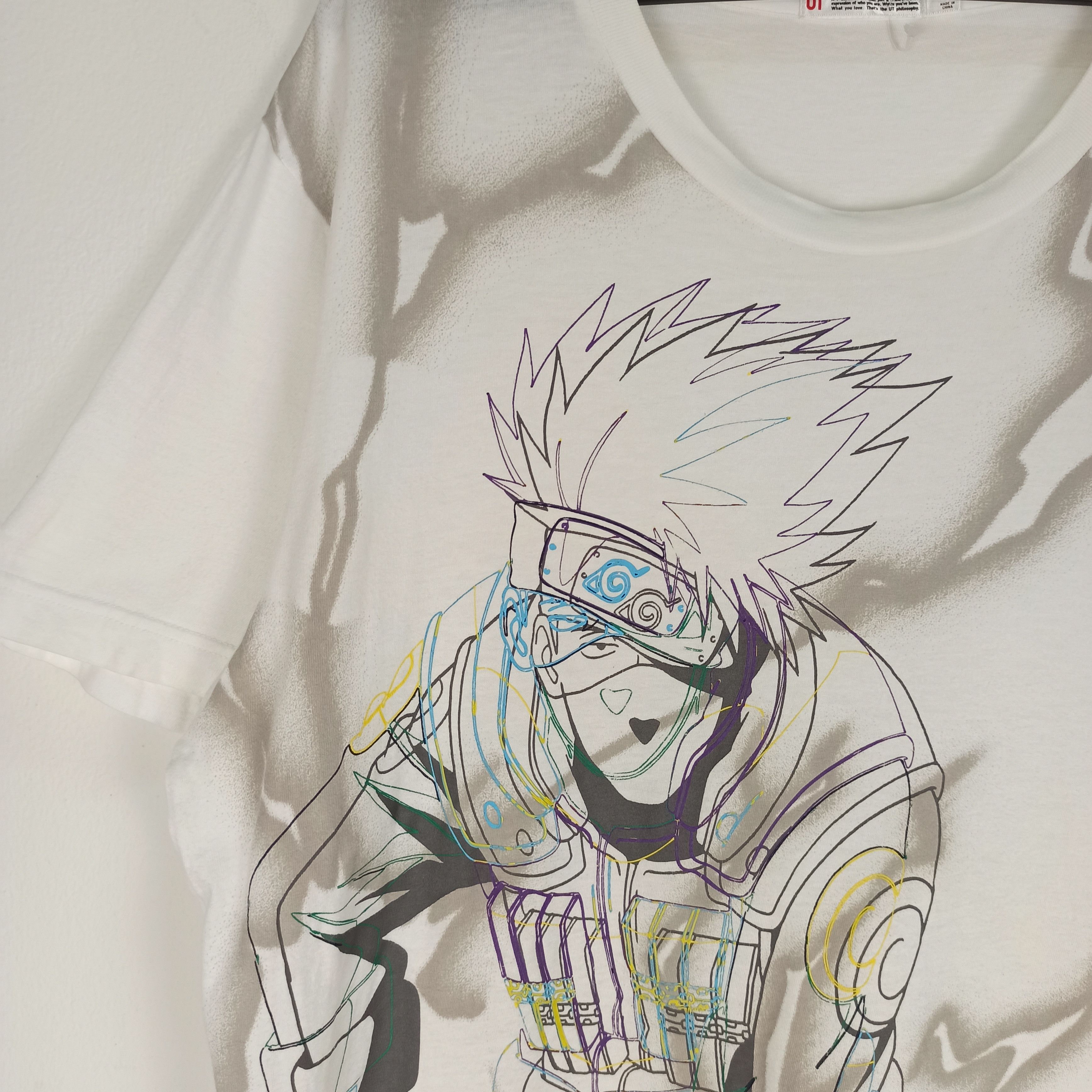 Anime 🔥Rare🔥 Anime Naruto Shippuden Character Kakashi Tshirt Size US XL / EU 56 / 4 - 2 Thumbnail