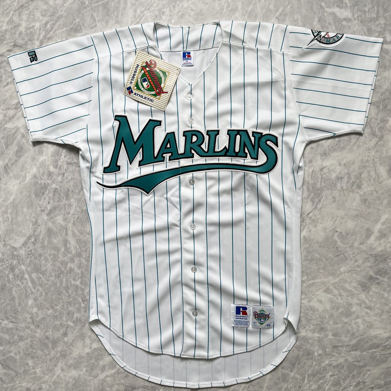 Florida Marlins Vintage Russell Athletic Authentic Baseball 