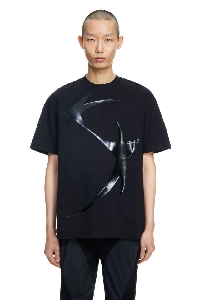 H&M × Mugler Mugler H&M Printed T-shirt Size US XL / EU 56 / 4 - 2 Thumbnail