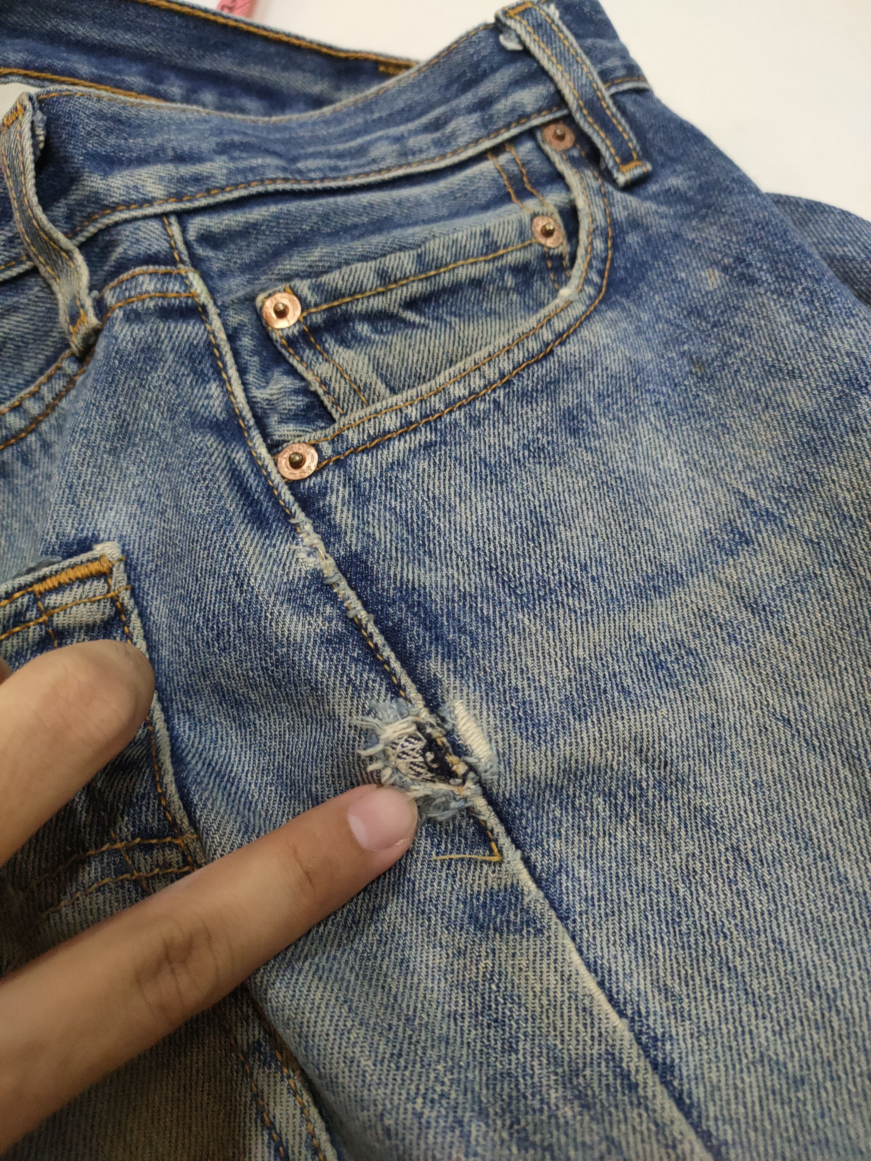 Levi's DUSTRESSED LEVI'S STRAUSS 501 DENIM JEANS PANTS Size US 30 / EU 46 - 3 Thumbnail