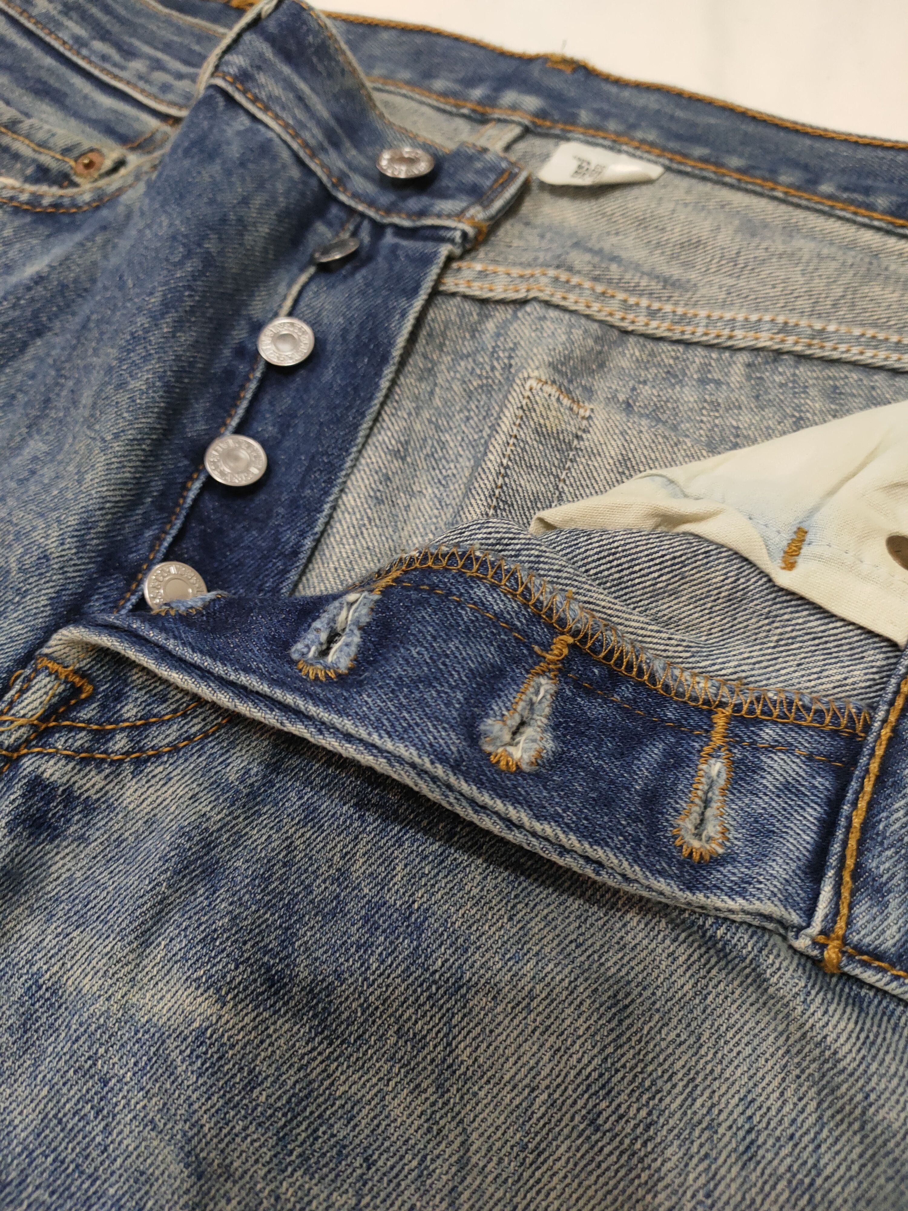 Levi's DUSTRESSED LEVI'S STRAUSS 501 DENIM JEANS PANTS Size US 30 / EU 46 - 12 Thumbnail