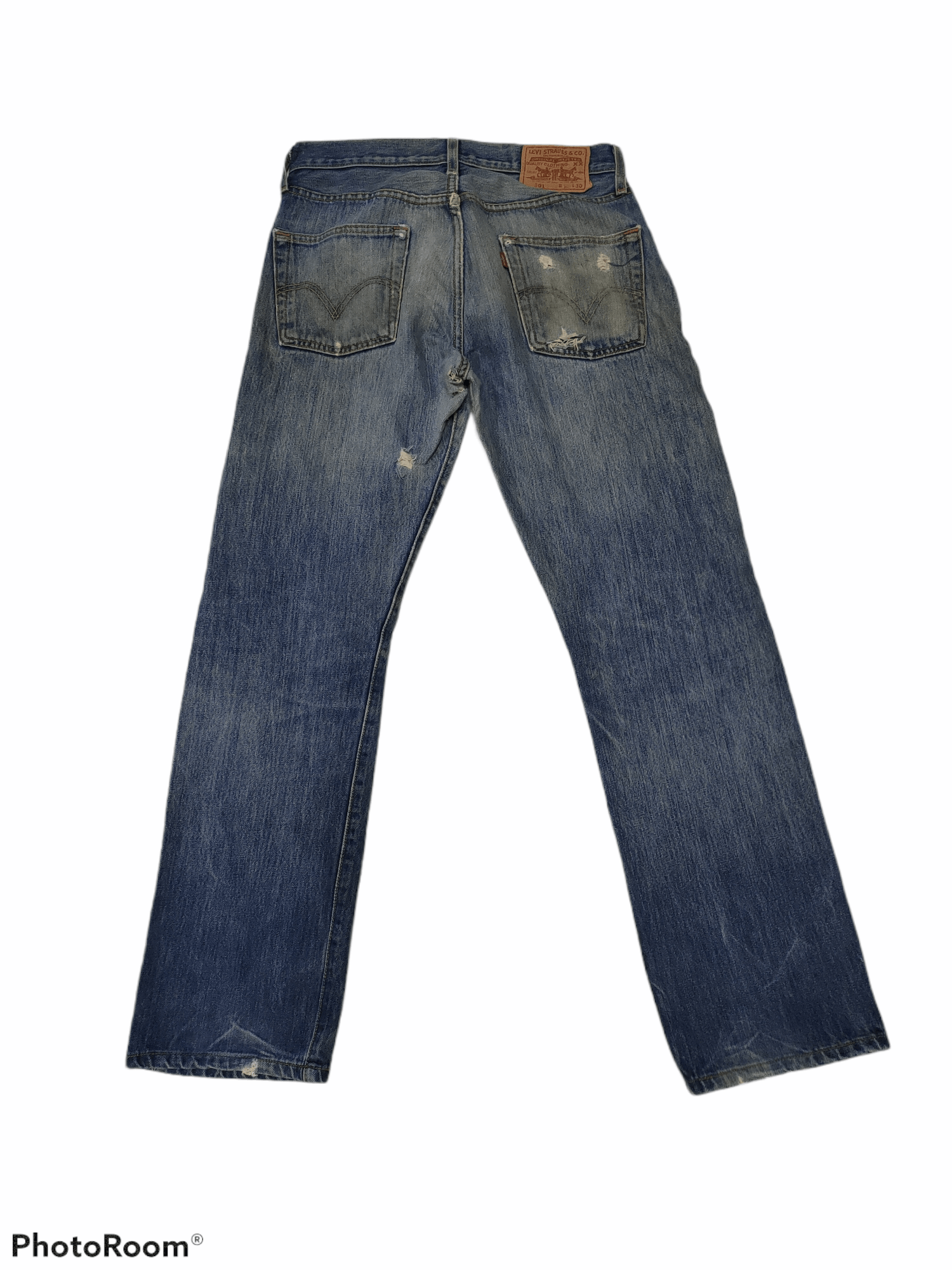 Levi's DUSTRESSED LEVI'S STRAUSS 501 DENIM JEANS PANTS Size US 30 / EU 46 - 2 Thumbnail