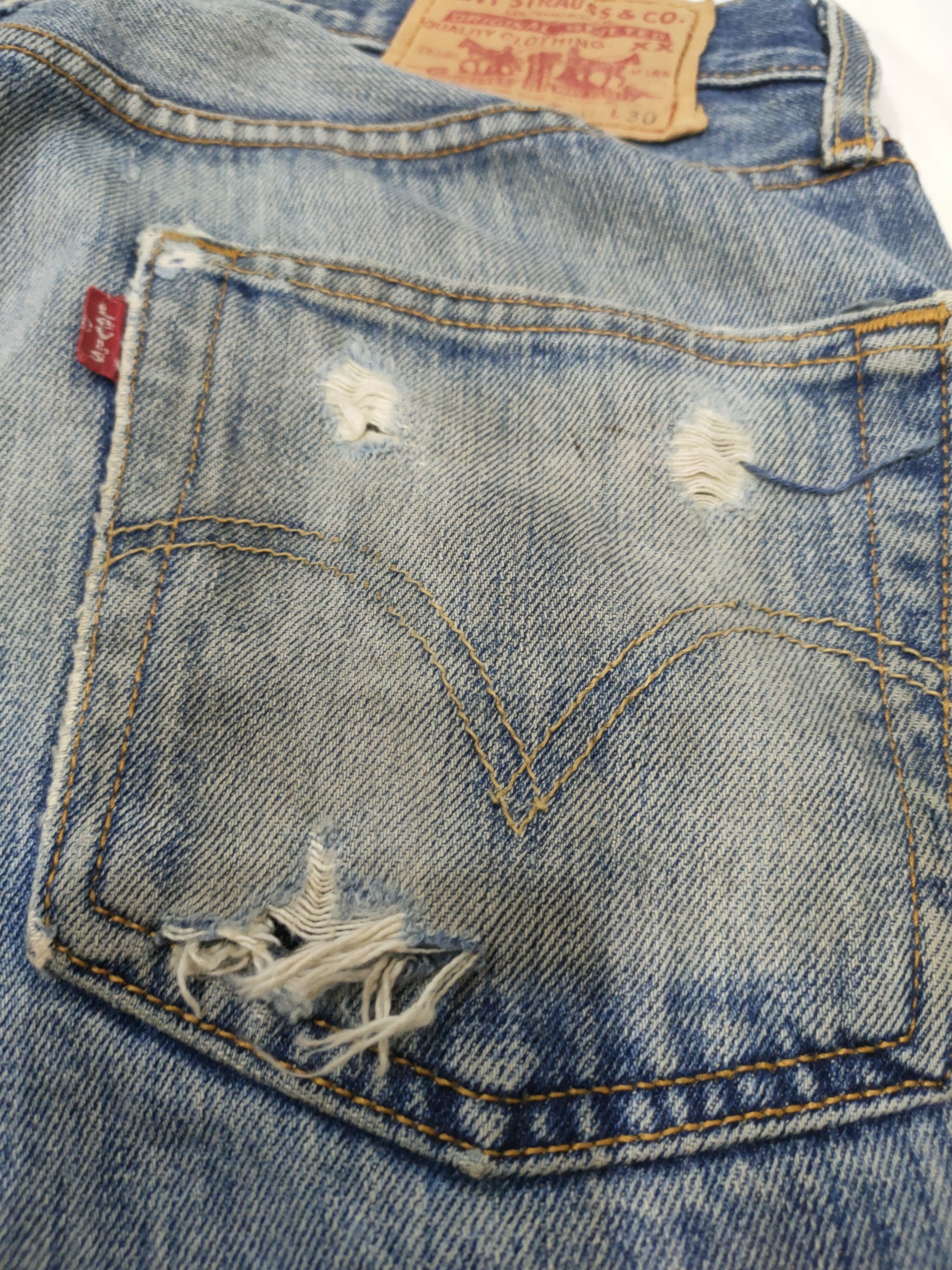 Levi's DUSTRESSED LEVI'S STRAUSS 501 DENIM JEANS PANTS Size US 30 / EU 46 - 7 Thumbnail