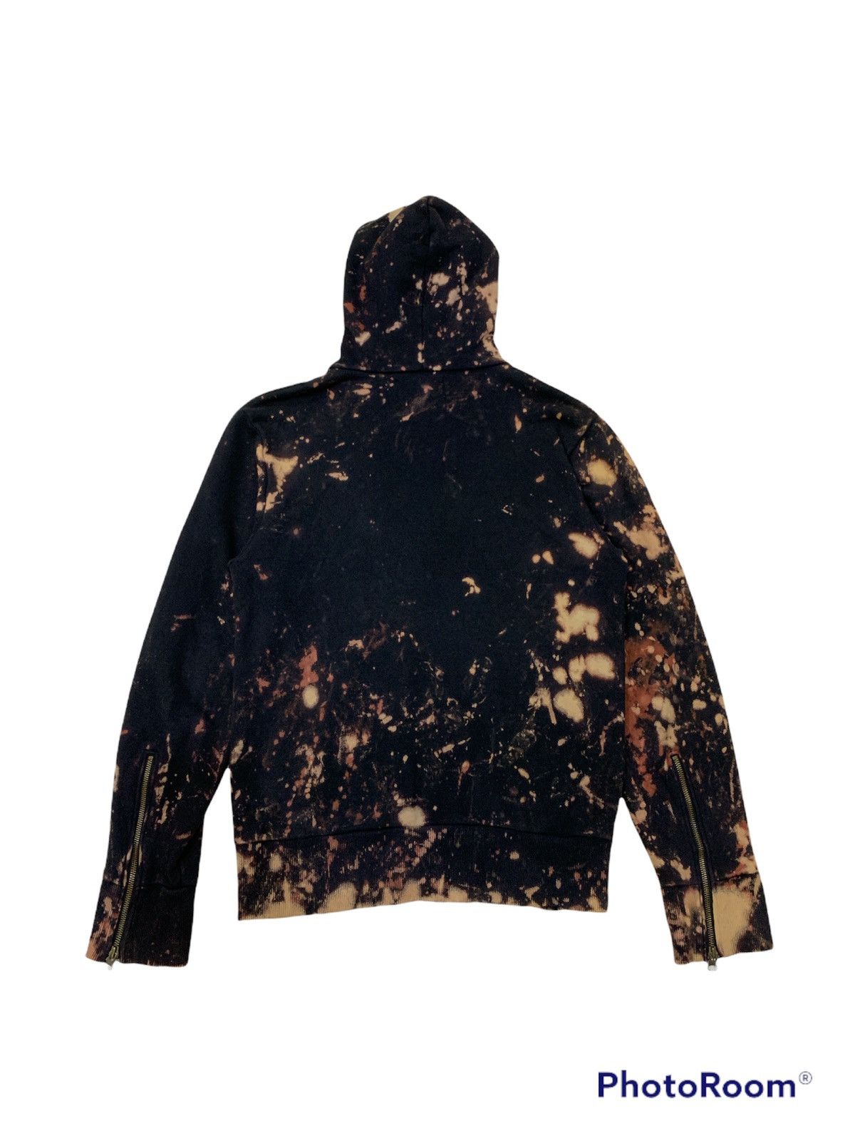 Japanese Brand BURDEN BY SCOTT SIDE BLEACHED SPLATTER DESTROYED HOODIE Size US M / EU 48-50 / 2 - 2 Thumbnail
