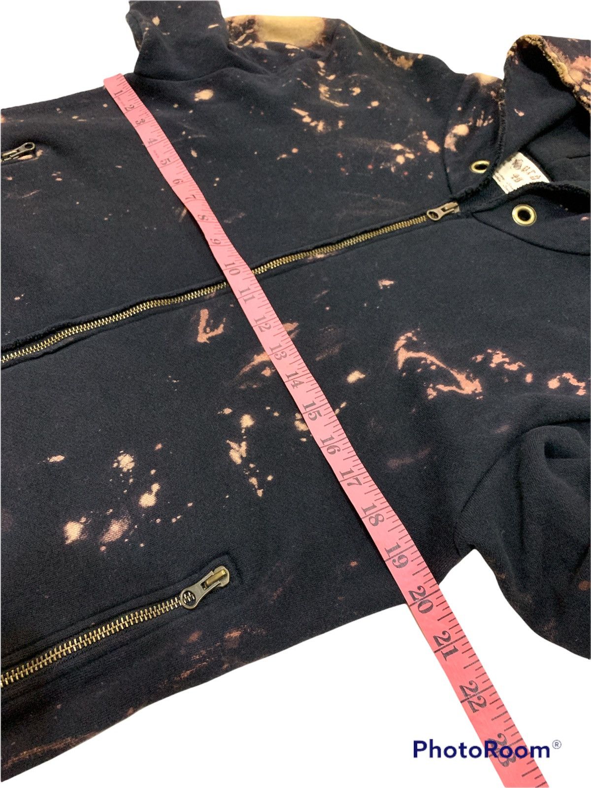 Japanese Brand BURDEN BY SCOTT SIDE BLEACHED SPLATTER DESTROYED HOODIE Size US M / EU 48-50 / 2 - 5 Thumbnail