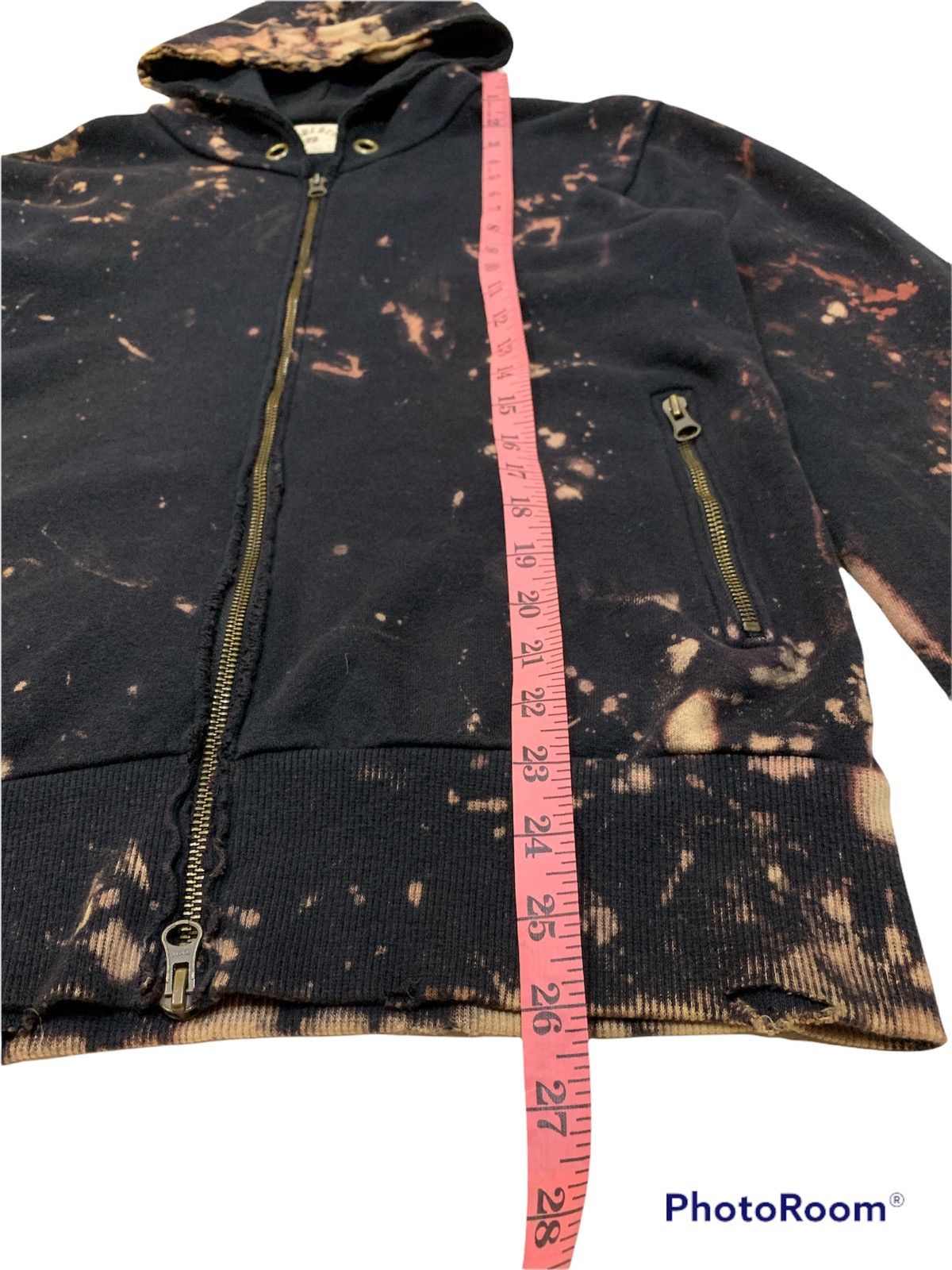 Japanese Brand BURDEN BY SCOTT SIDE BLEACHED SPLATTER DESTROYED HOODIE Size US M / EU 48-50 / 2 - 3 Thumbnail
