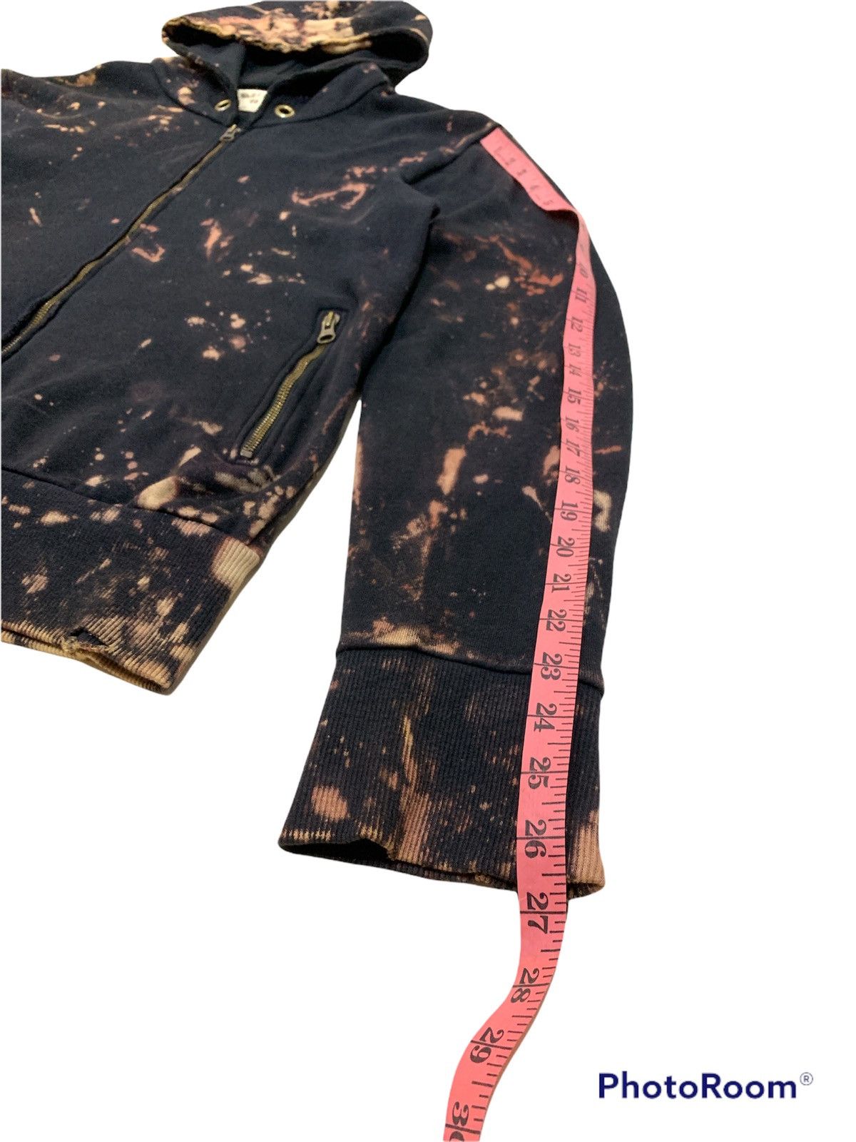Japanese Brand BURDEN BY SCOTT SIDE BLEACHED SPLATTER DESTROYED HOODIE Size US M / EU 48-50 / 2 - 4 Thumbnail