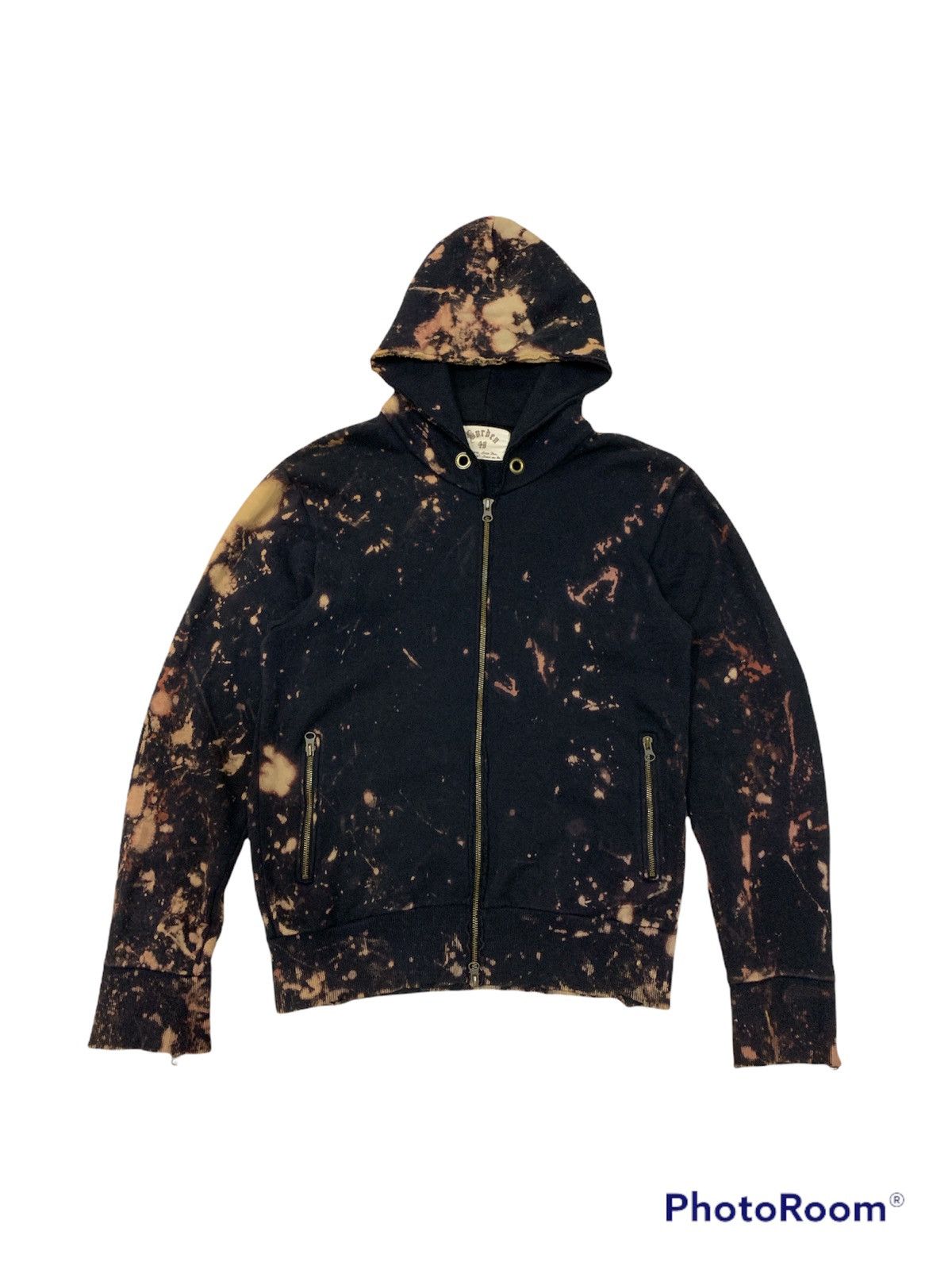 Japanese Brand BURDEN BY SCOTT SIDE BLEACHED SPLATTER DESTROYED HOODIE Size US M / EU 48-50 / 2 - 1 Thumbnail
