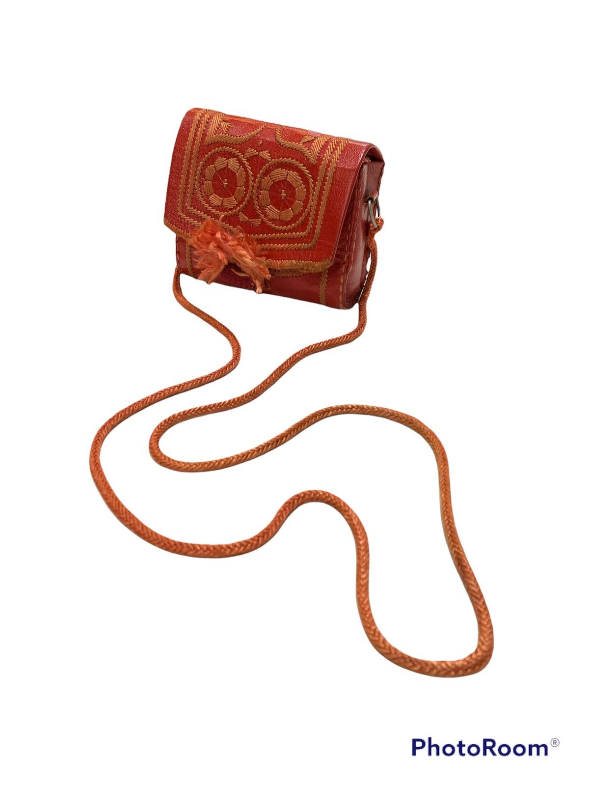 Vintage VINTAGE HANDMADE NATIVE NAVAJO EMBROIDERED LEATHER BAG Size ONE SIZE - 3 Thumbnail