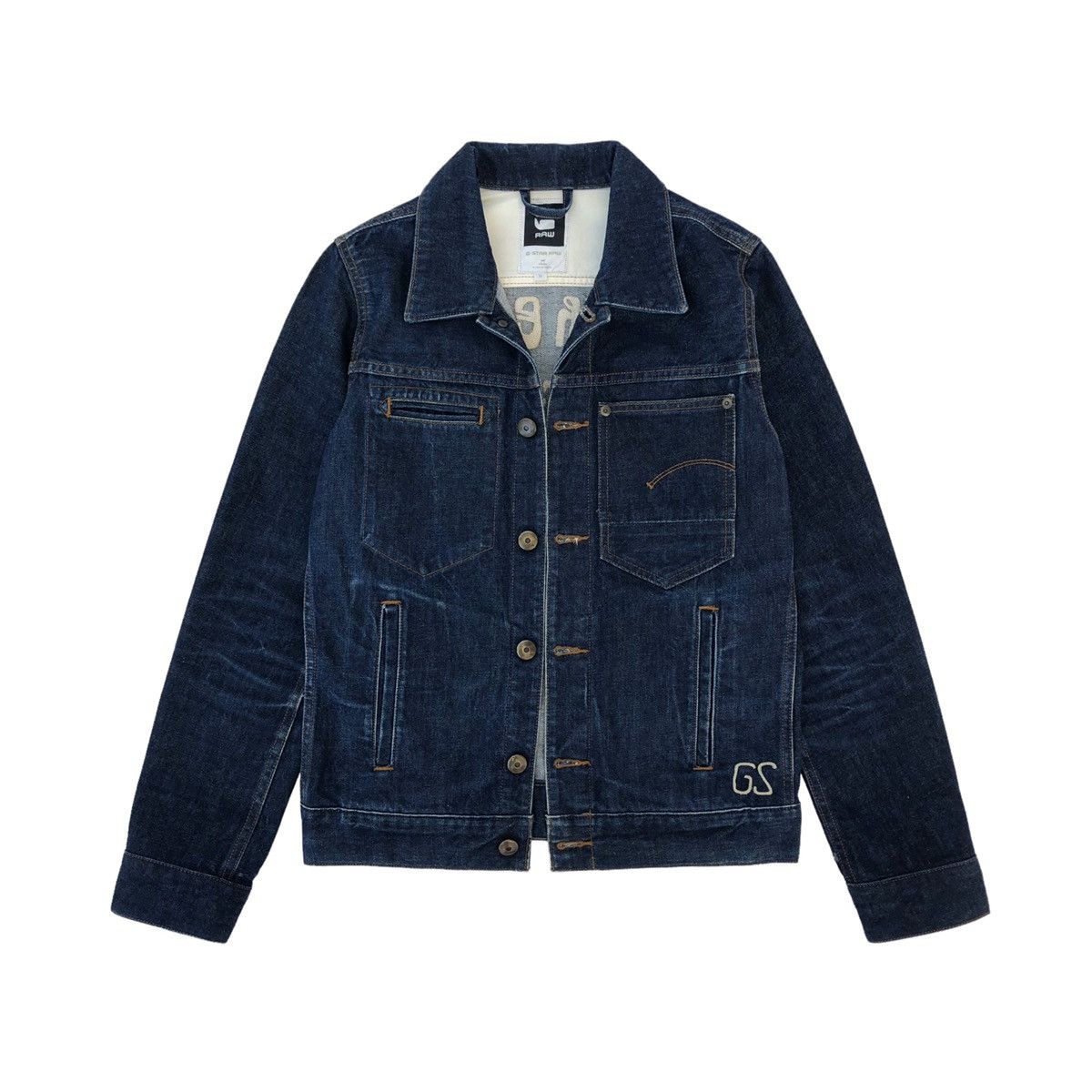 G-Star G-Star RAW Embroidery Spell Out Distressed Denim Jacket Size US M / EU 48-50 / 2 - 8 Thumbnail
