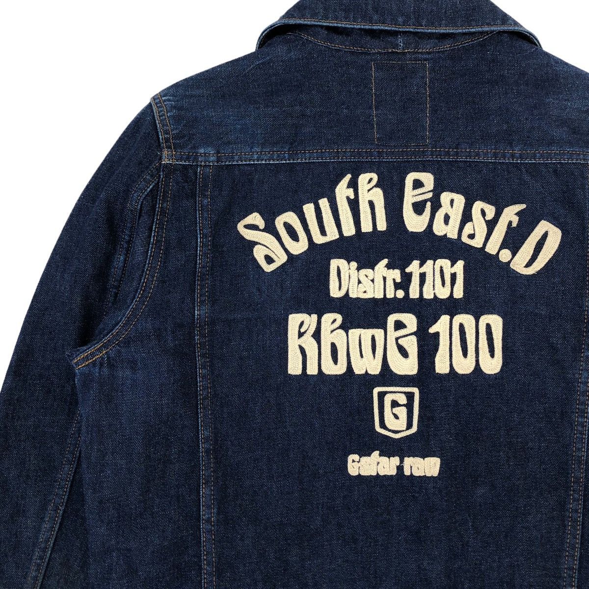 G-Star G-Star RAW Embroidery Spell Out Distressed Denim Jacket Size US M / EU 48-50 / 2 - 13 Thumbnail