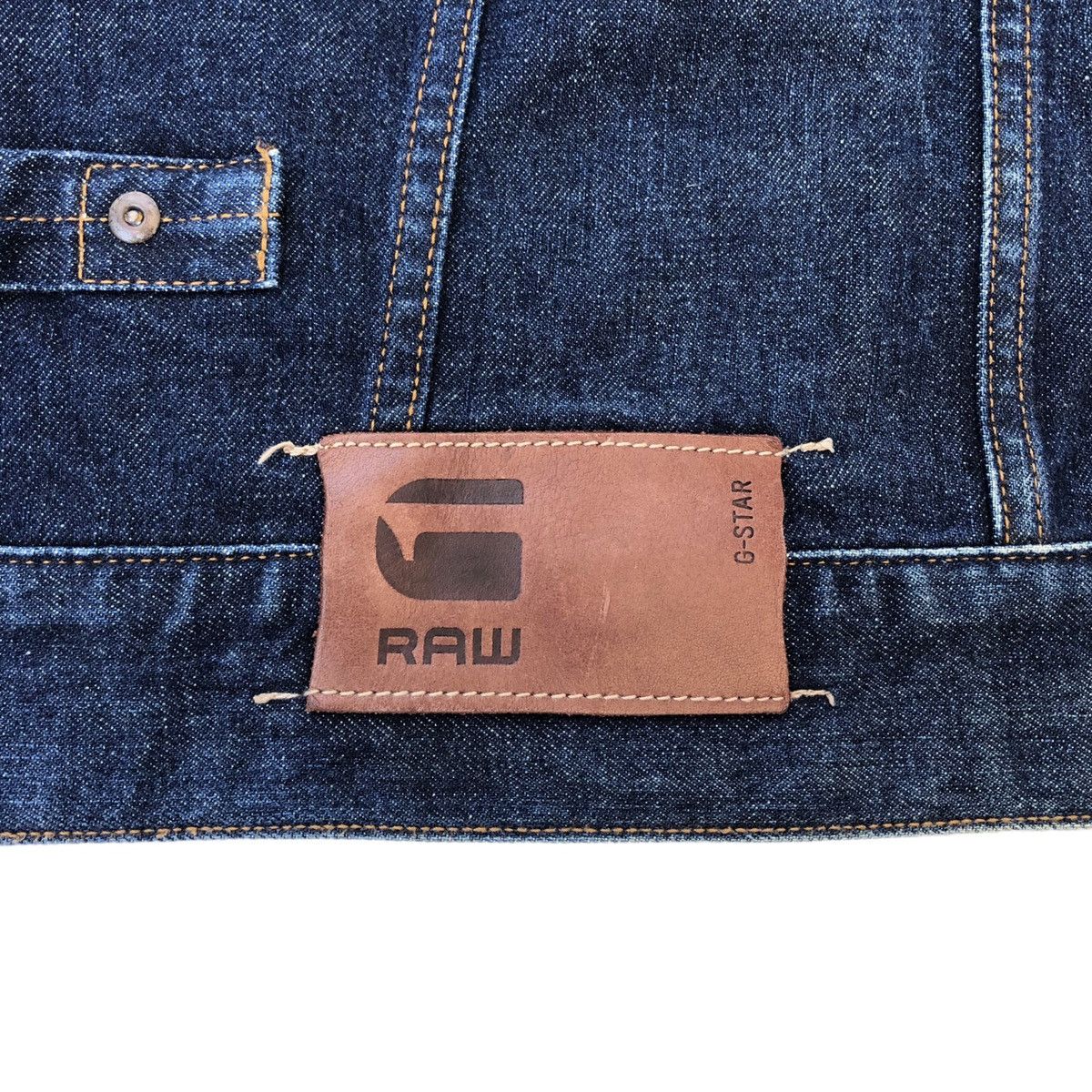G-Star G-Star RAW Embroidery Spell Out Distressed Denim Jacket Size US M / EU 48-50 / 2 - 18 Thumbnail