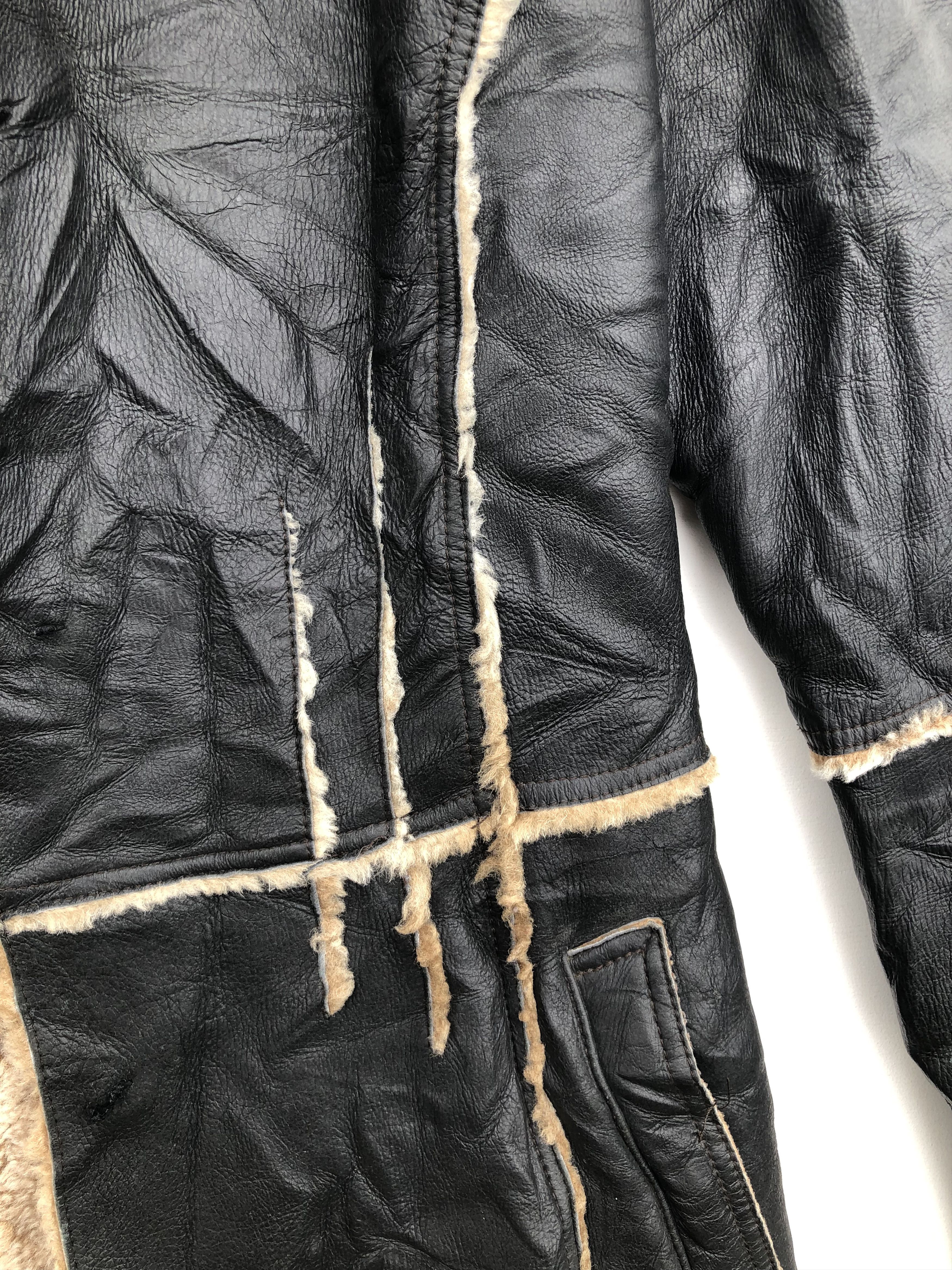 Japanese Brand RARE🔥FUR COLLAR FAUX LEATHER LONG COAT Size M / US 6-8 / IT 42-44 - 4 Thumbnail