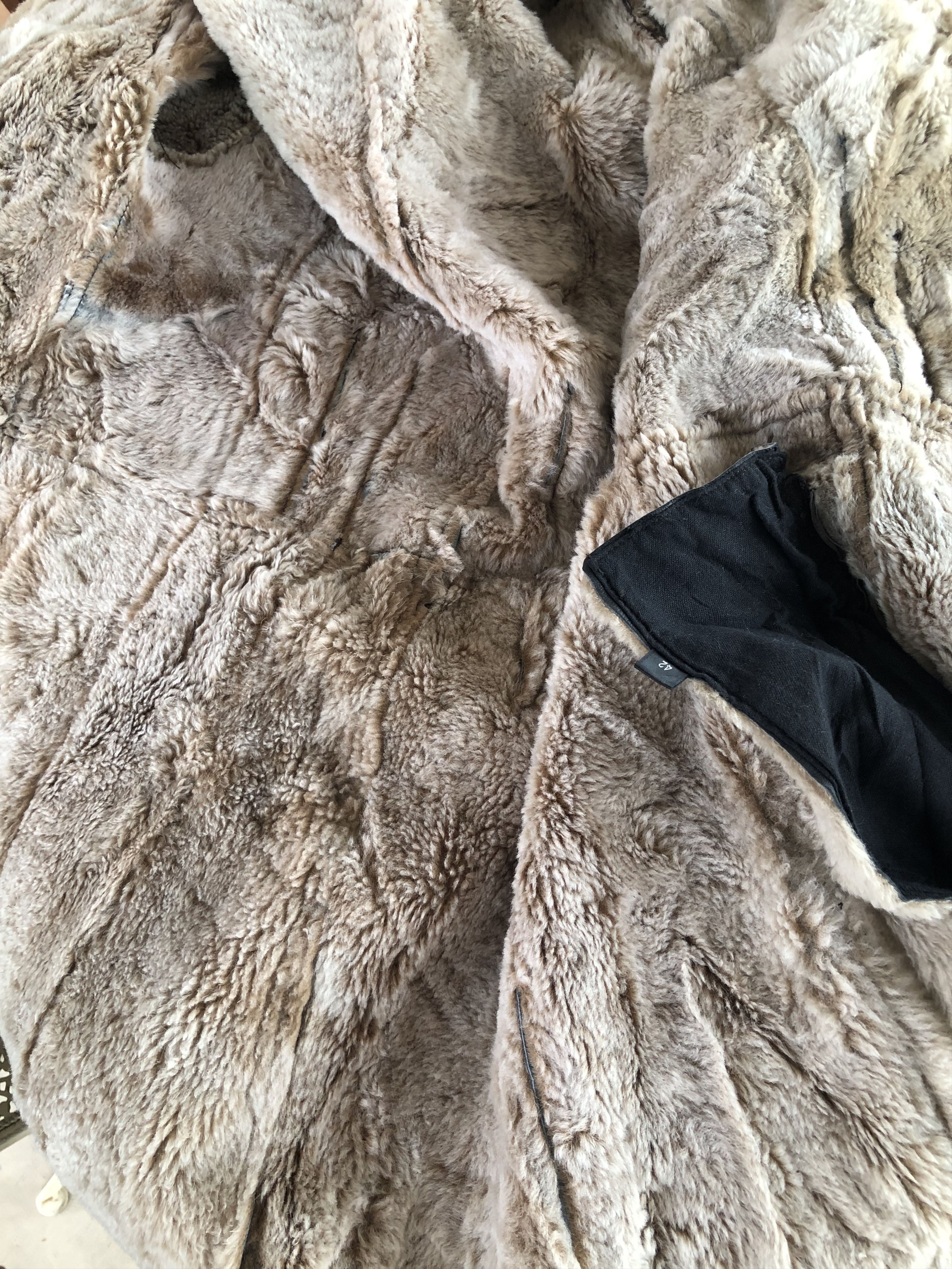 Japanese Brand RARE🔥FUR COLLAR FAUX LEATHER LONG COAT Size M / US 6-8 / IT 42-44 - 15 Thumbnail
