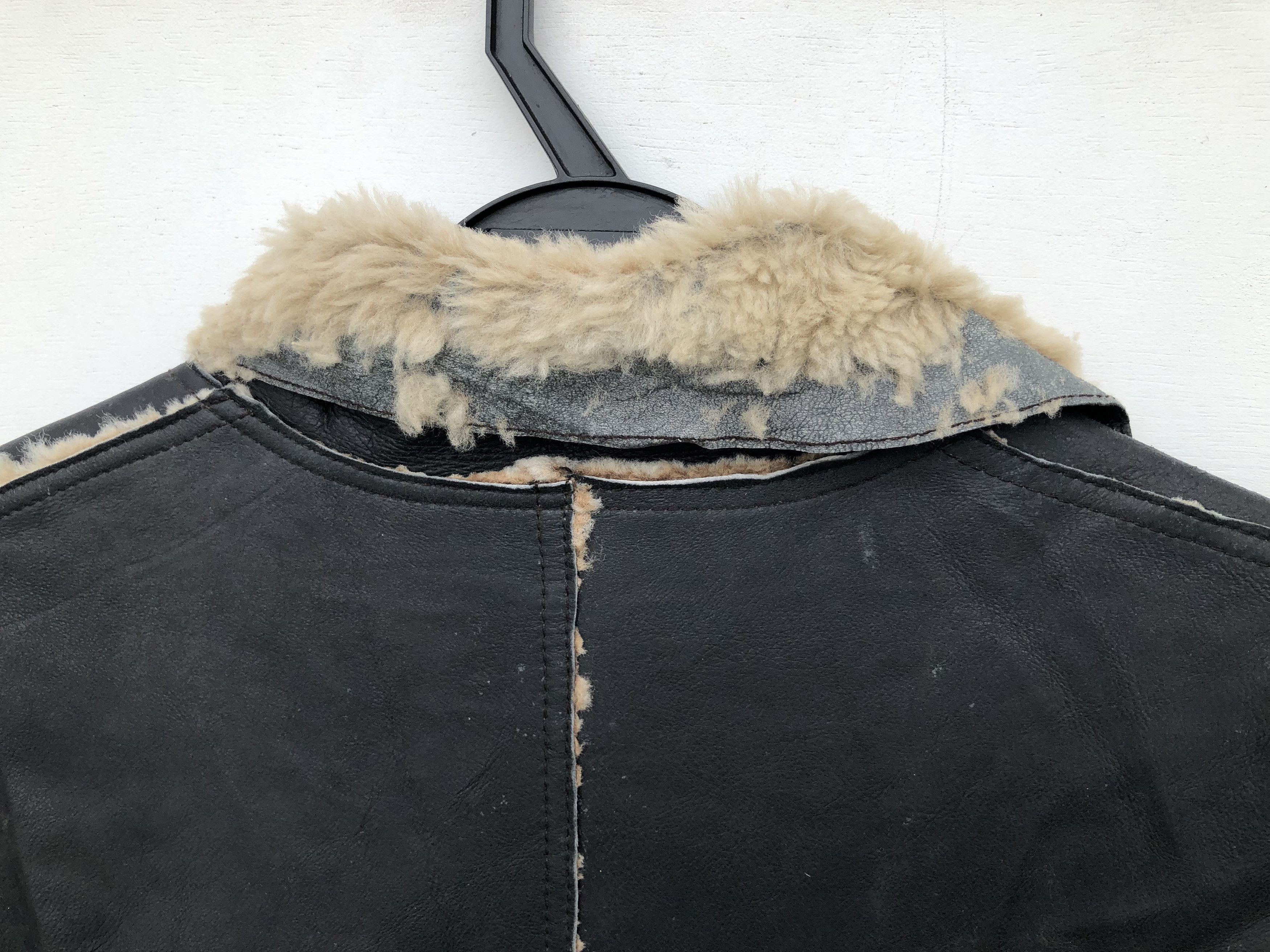 Japanese Brand RARE🔥FUR COLLAR FAUX LEATHER LONG COAT Size M / US 6-8 / IT 42-44 - 14 Thumbnail