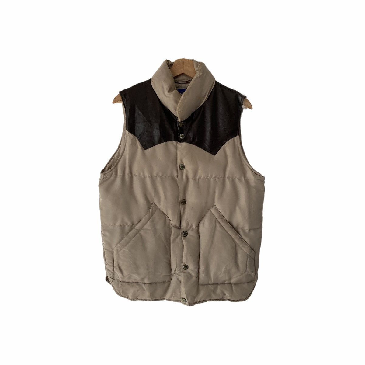 Climb Puffer Leather Vest