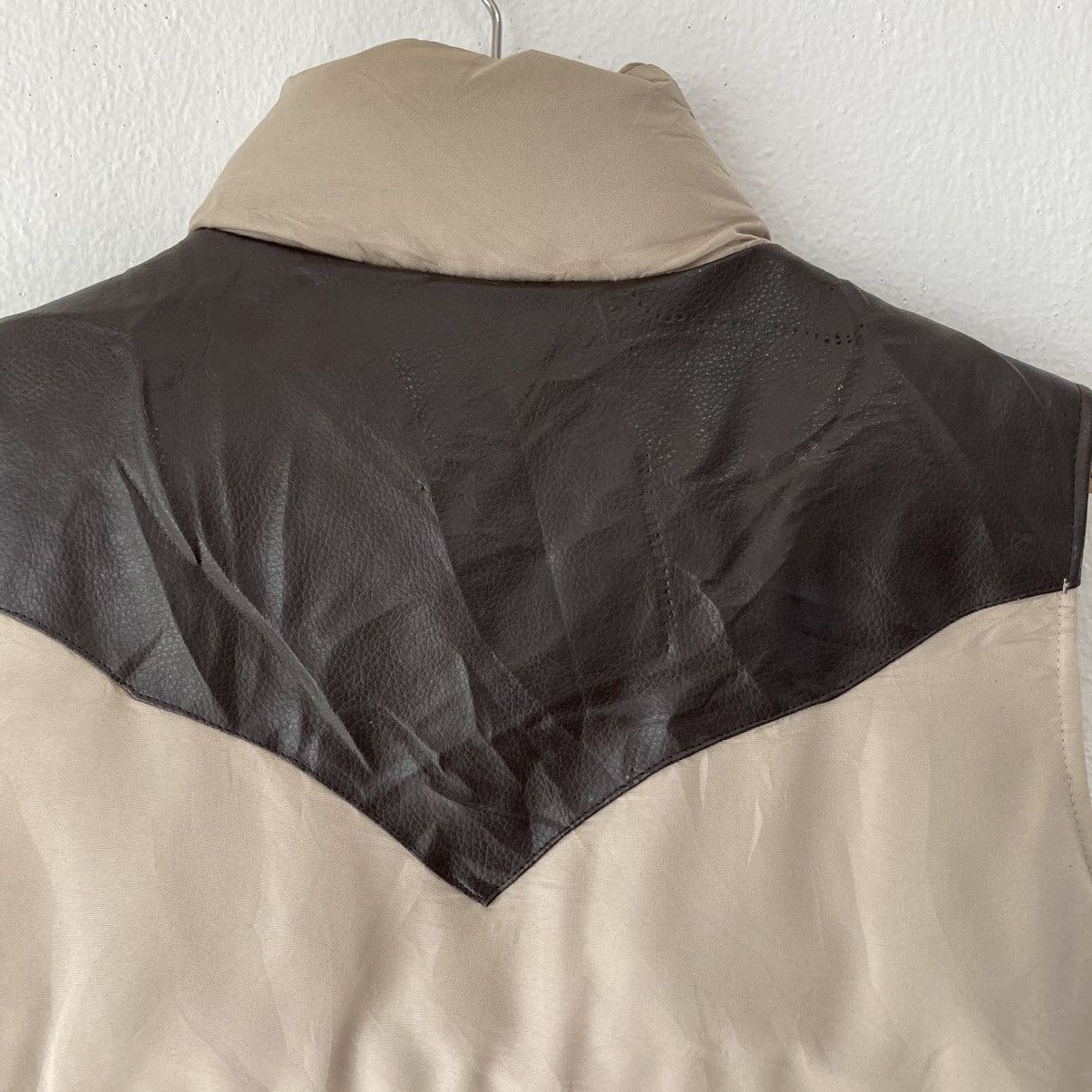 Japanese Brand Climb Puffer Leather Vest Size US L / EU 52-54 / 3 - 11 Thumbnail