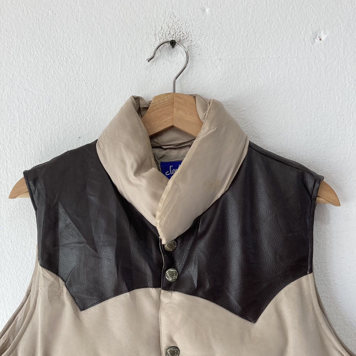 Japanese Brand Climb Puffer Leather Vest Size US L / EU 52-54 / 3 - 4 Thumbnail