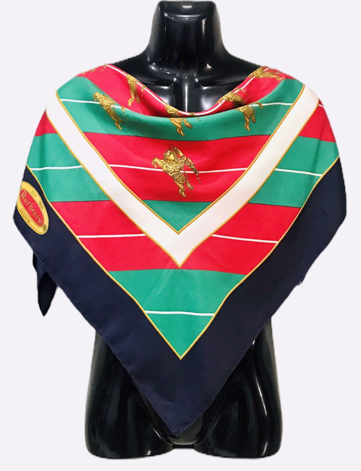 Burberry × Other × Vintage VINTAGE BURBERRYS PRORSUM EST 1856 LONDON SILK SCARF Size ONE SIZE - 1 Thumbnail