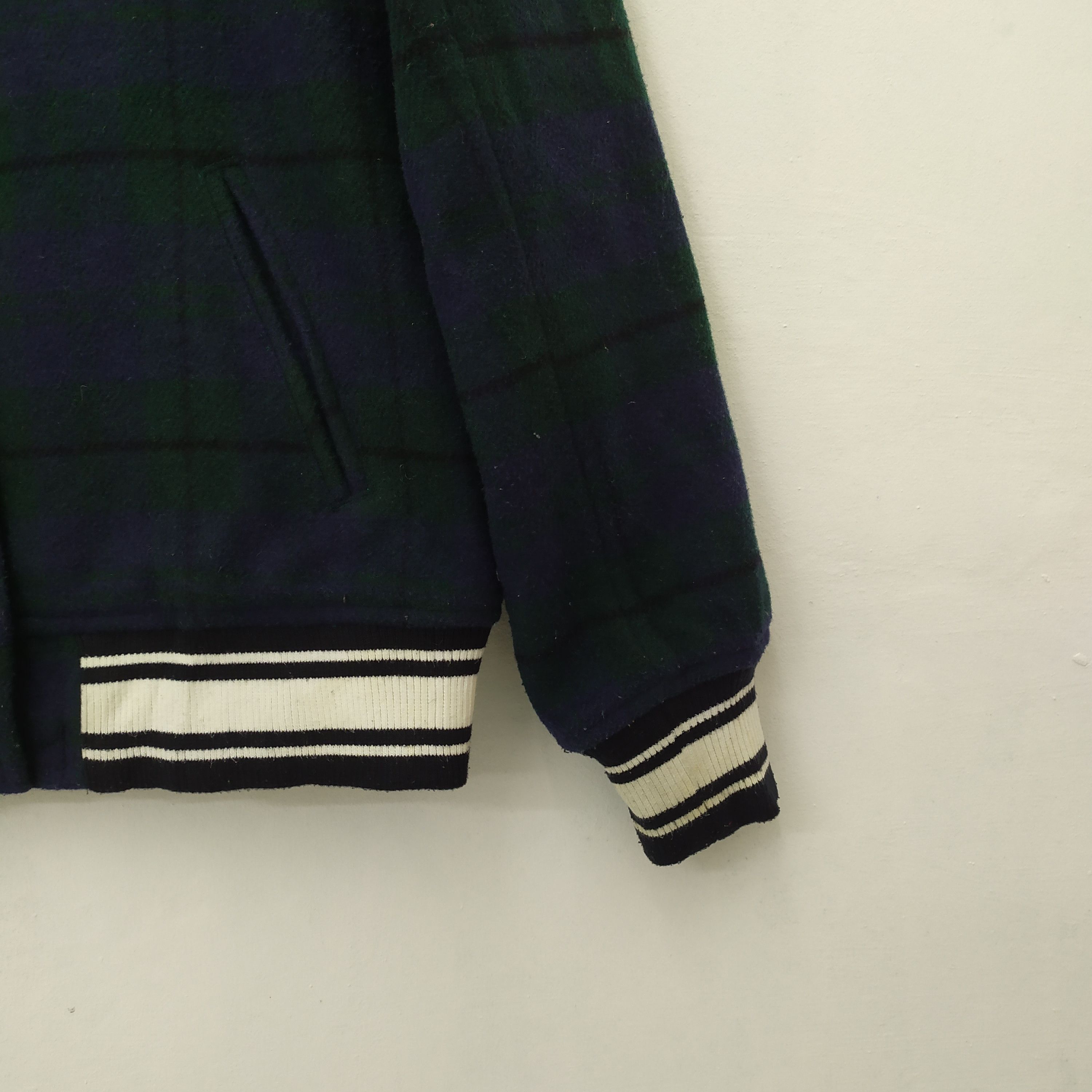 Flannel Rodeo Crowns Chekered Plaid Wool Varsity Jacket Size US M / EU 48-50 / 2 - 4 Thumbnail