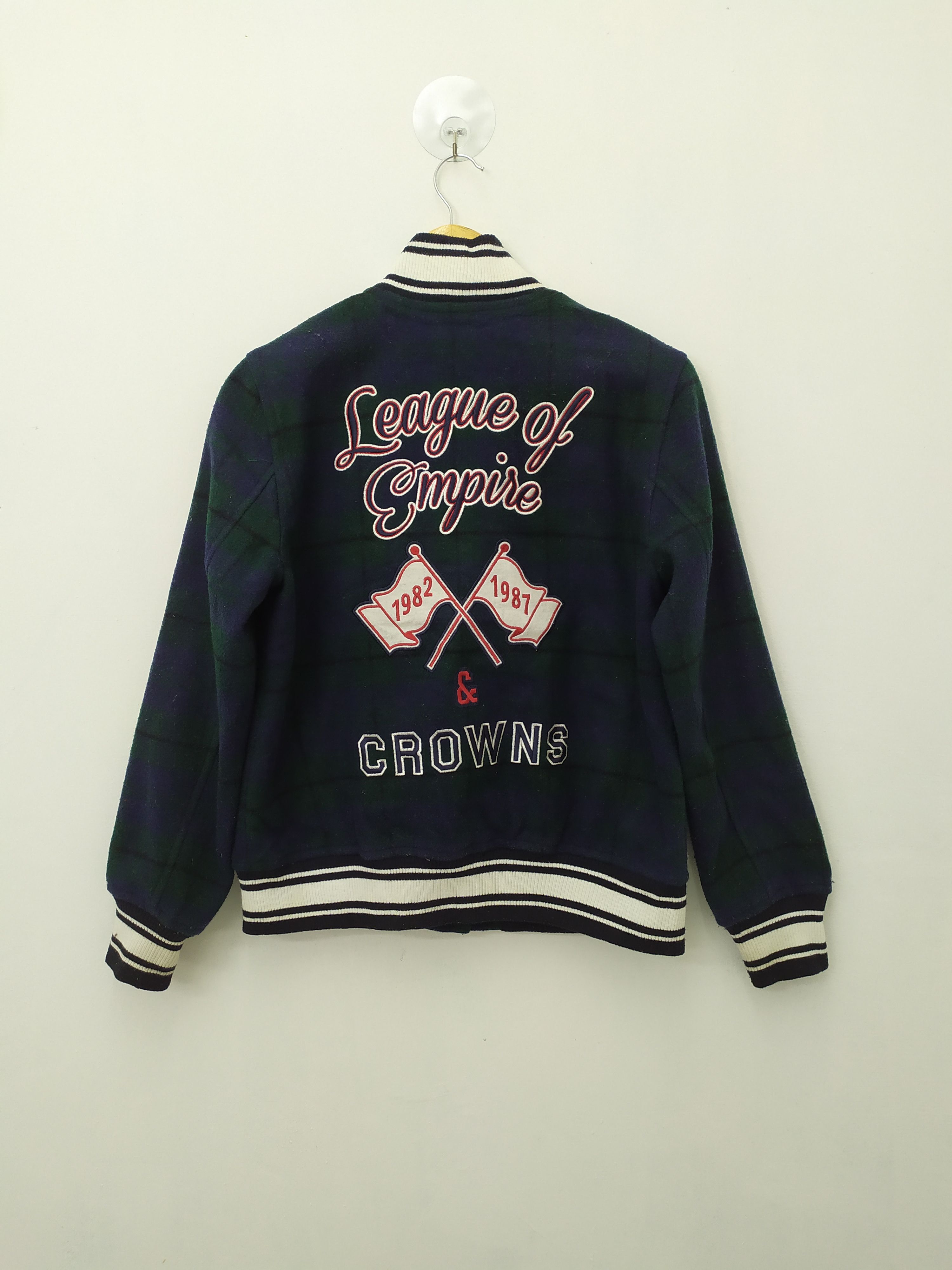 Flannel Rodeo Crowns Chekered Plaid Wool Varsity Jacket Size US M / EU 48-50 / 2 - 9 Thumbnail
