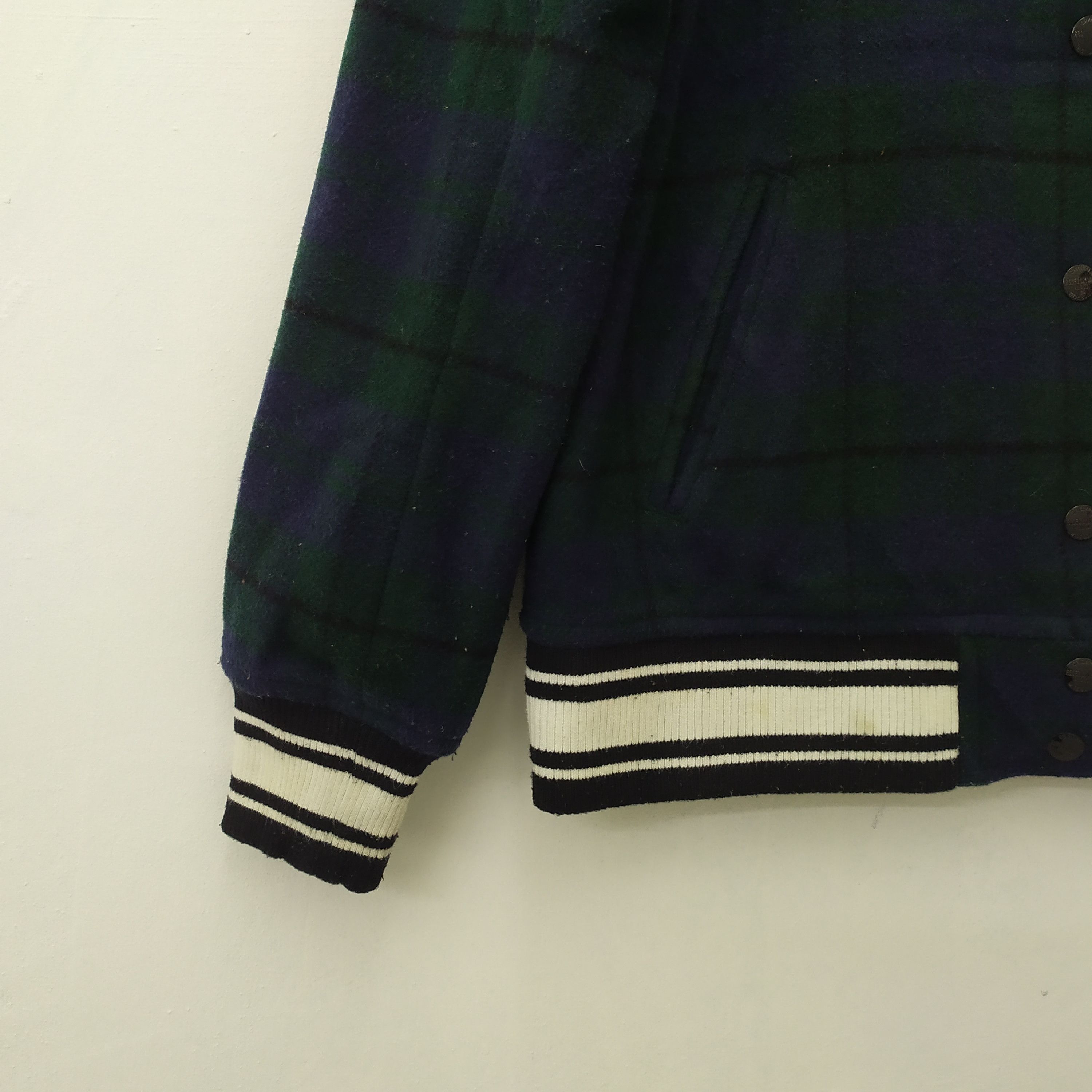 Flannel Rodeo Crowns Chekered Plaid Wool Varsity Jacket Size US M / EU 48-50 / 2 - 5 Thumbnail