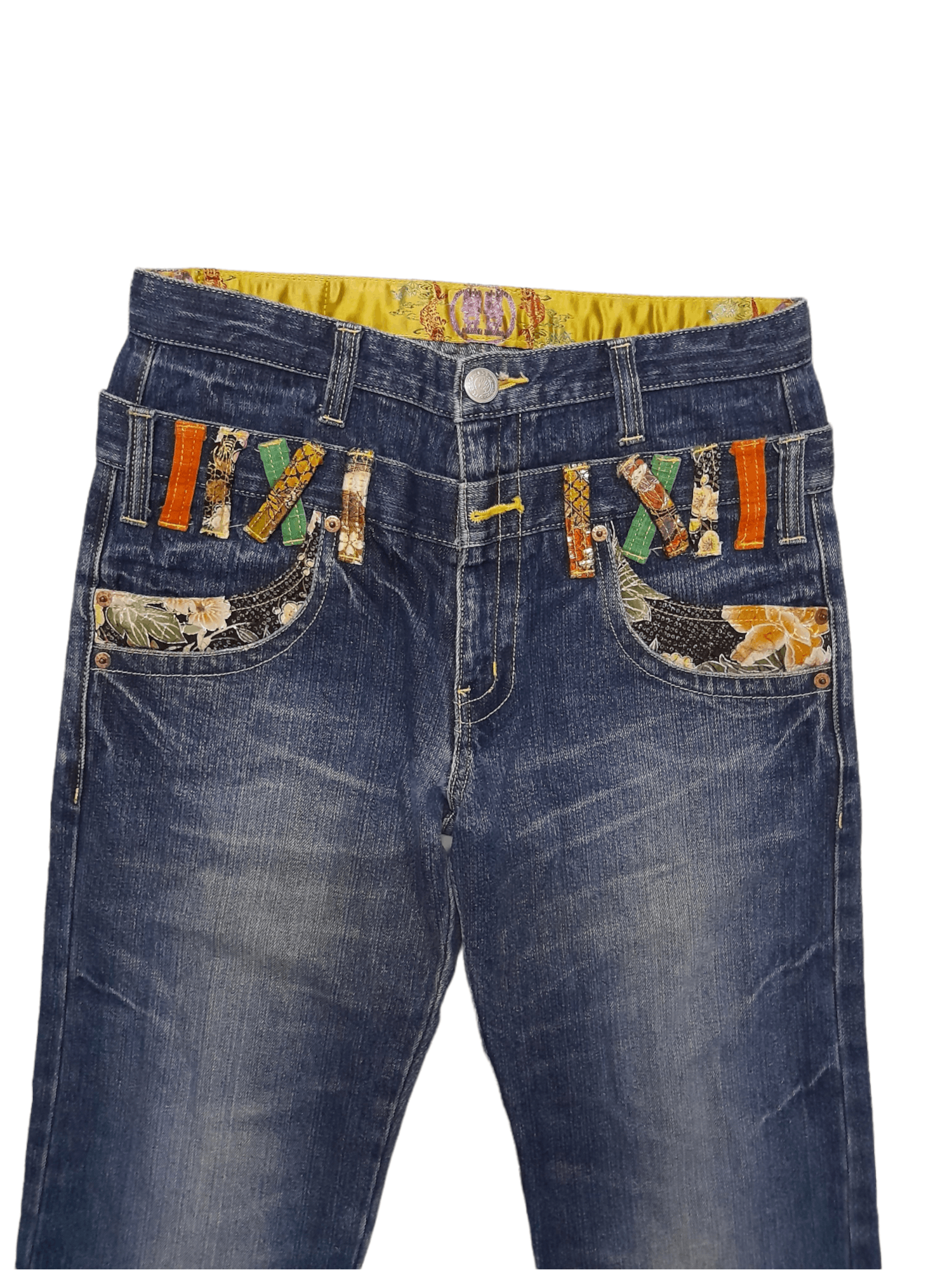 Japanese Brand Buden 2 Waist Denim Japan Art (E174) Size US 29 - 2 Thumbnail