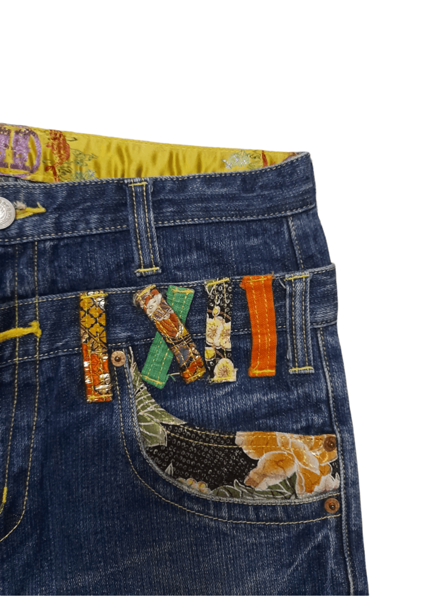 Japanese Brand Buden 2 Waist Denim Japan Art (E174) Size US 29 - 3 Thumbnail