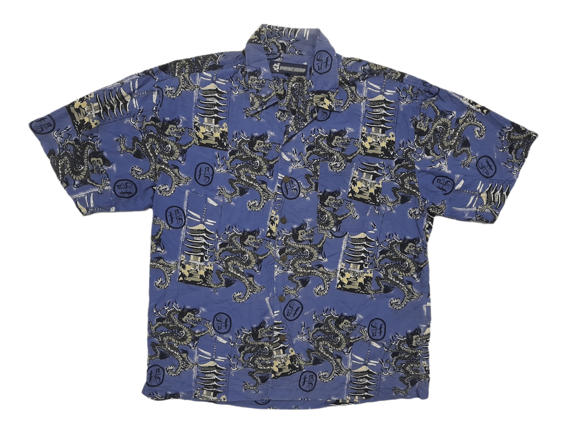 Point Zero Point Zero RYU Dragons Shirt like Stussy (E201) Size US L / EU 52-54 / 3 - 1 Thumbnail
