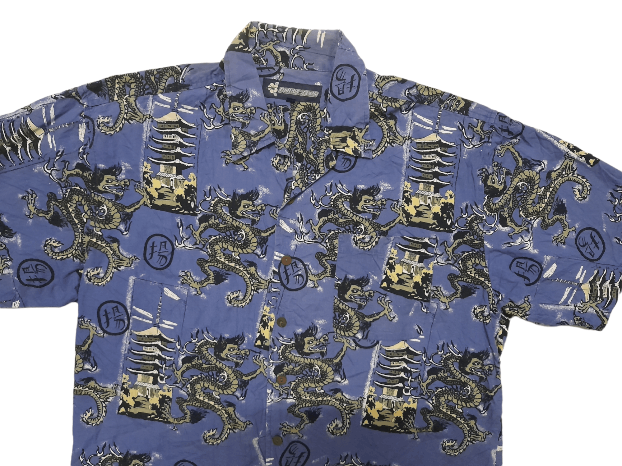 Point Zero Point Zero RYU Dragons Shirt like Stussy (E201) Size US L / EU 52-54 / 3 - 2 Thumbnail