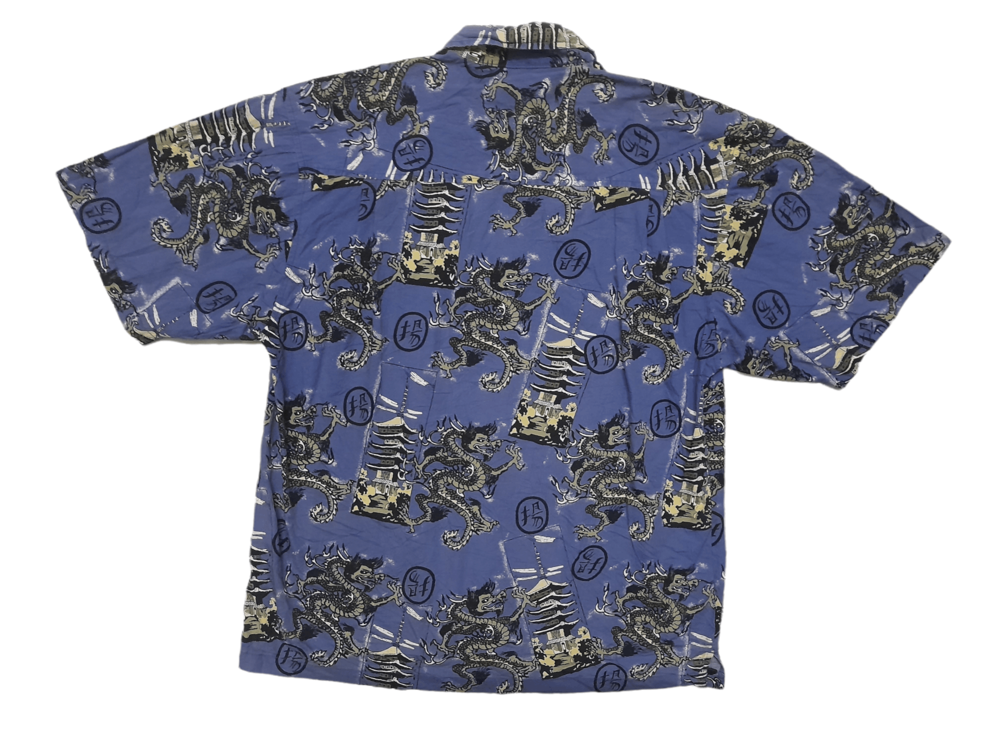 Point Zero Point Zero RYU Dragons Shirt like Stussy (E201) Size US L / EU 52-54 / 3 - 7 Thumbnail
