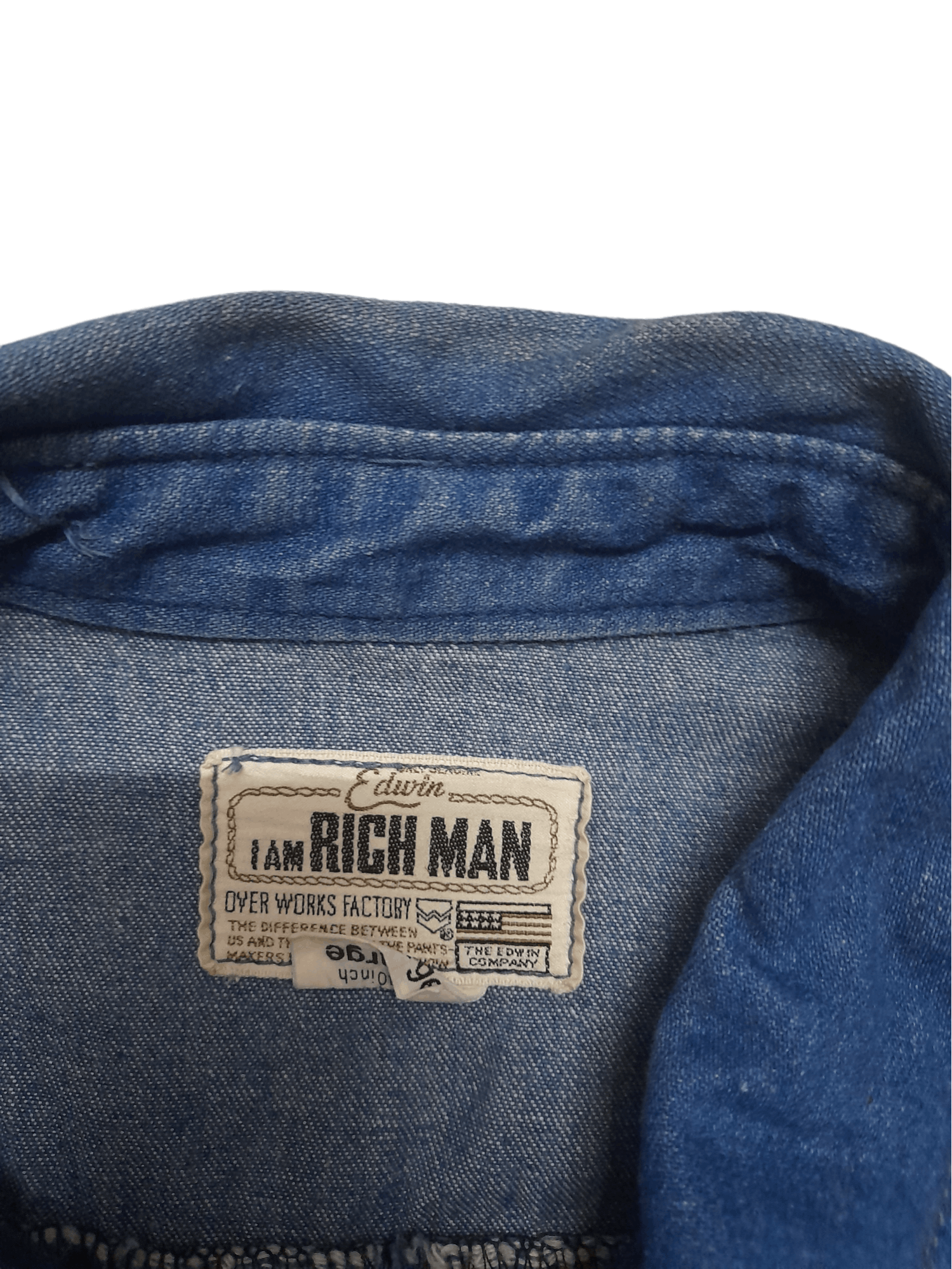 Edwin 80s Edwin I am Rich Denim Indigo Jacket (E230) Size US XL / EU 56 / 4 - 4 Thumbnail