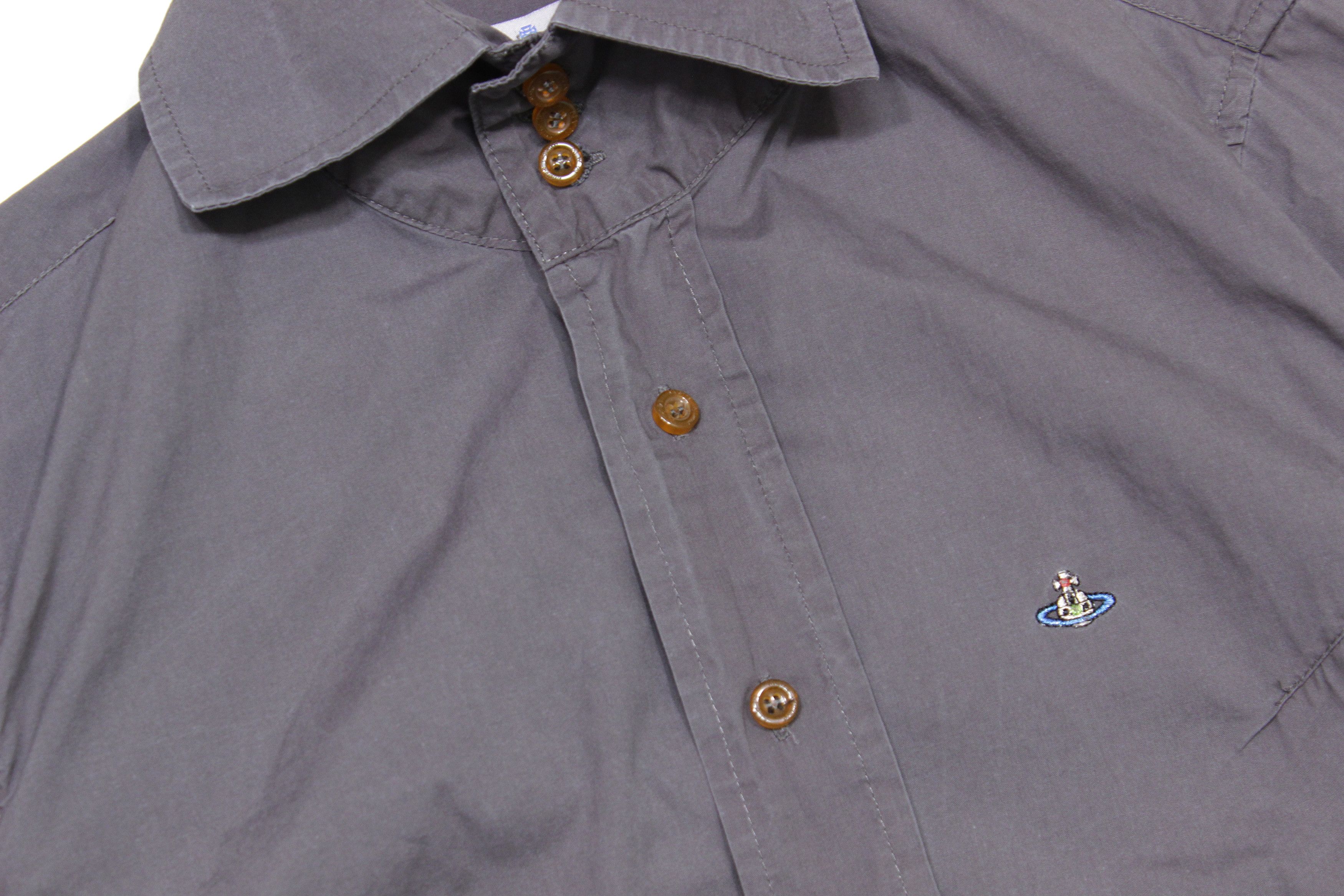 Vivienne Westwood Asymmetric Collar Logo Shirt Size US S / EU 44-46 / 1 - 3 Thumbnail