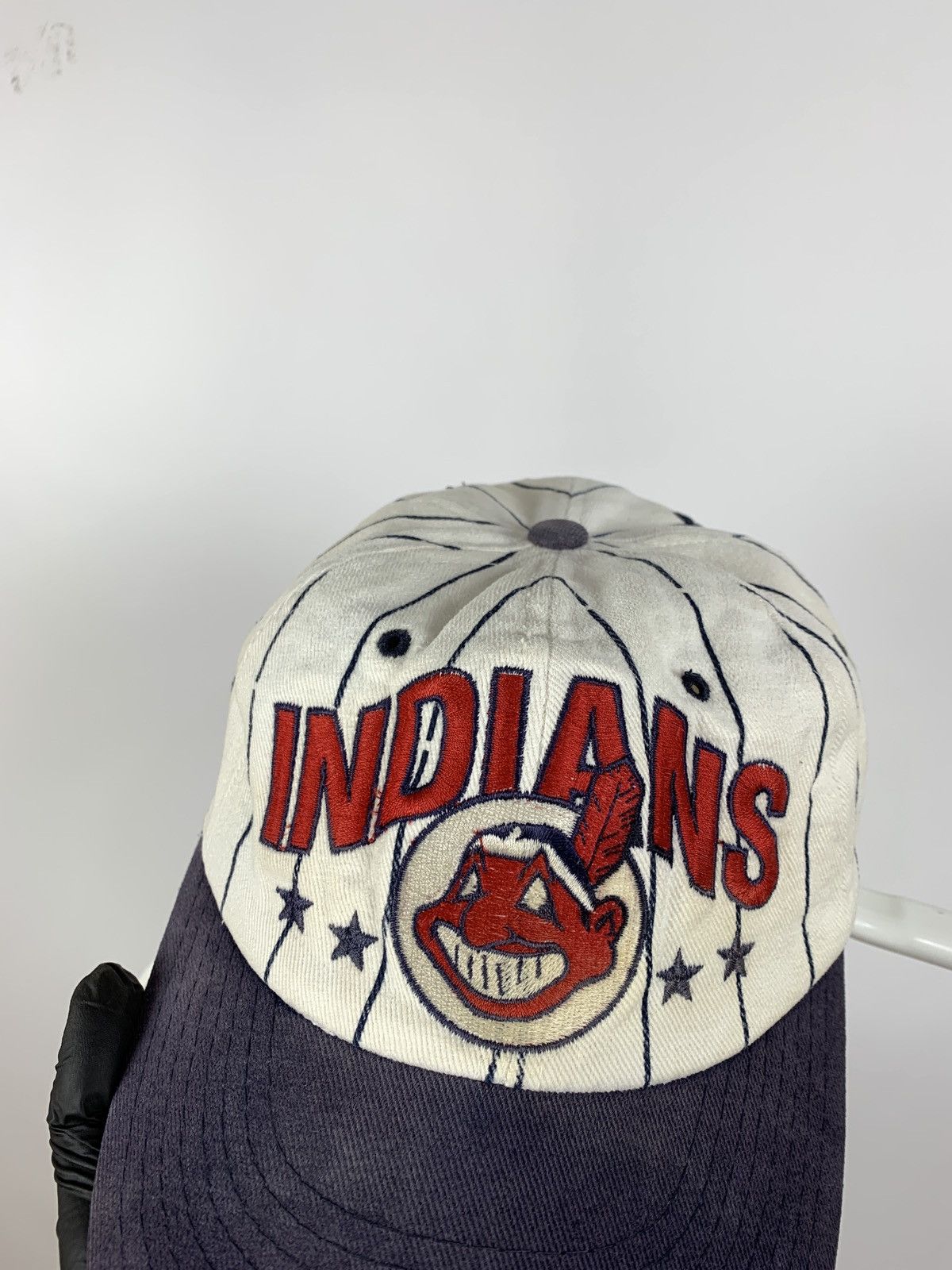 MLB 90s Vintage Cleveland Indians Starter MLB Cap Hat Size ONE SIZE - 10 Thumbnail