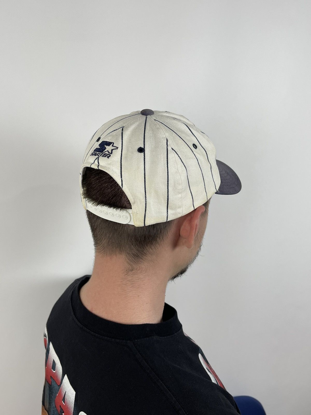 MLB 90s Vintage Cleveland Indians Starter MLB Cap Hat Size ONE SIZE - 5 Thumbnail