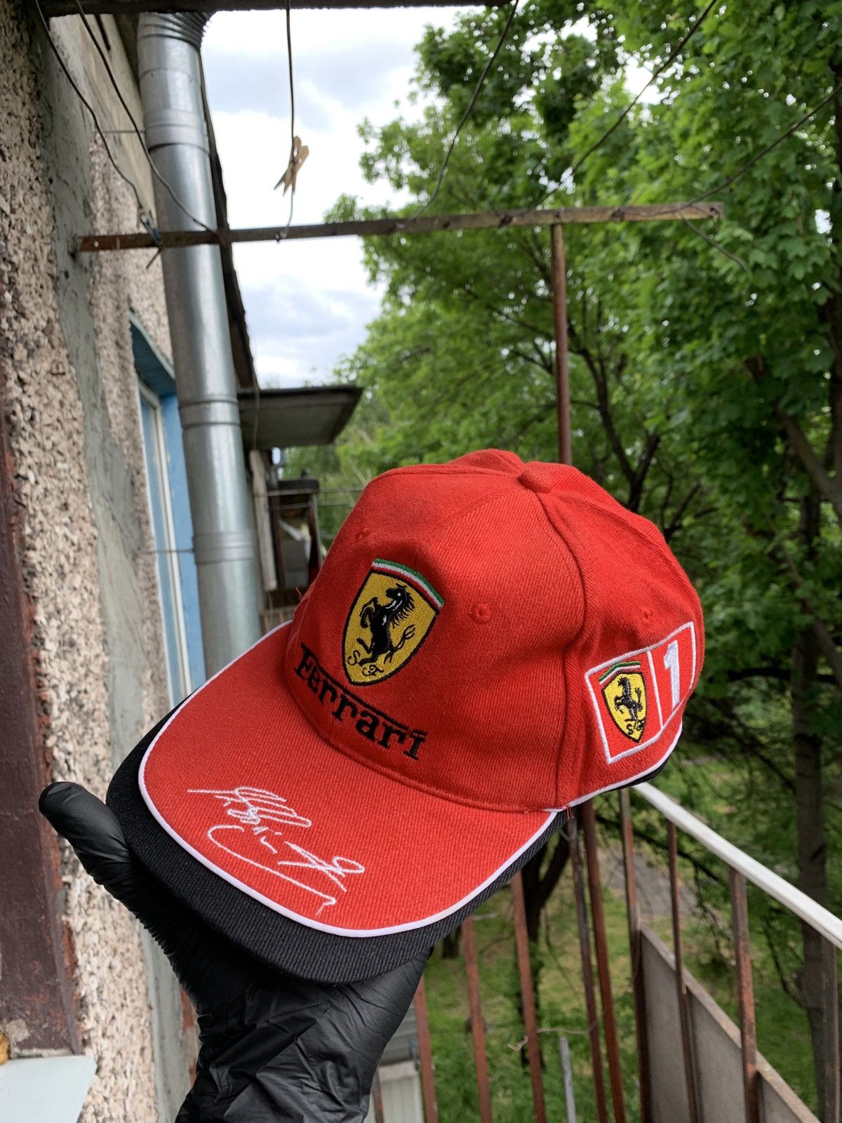 Ferrari Vintage Ferrari Michael Schumacher Formula 1 Red Cap Size ONE SIZE - 2 Thumbnail